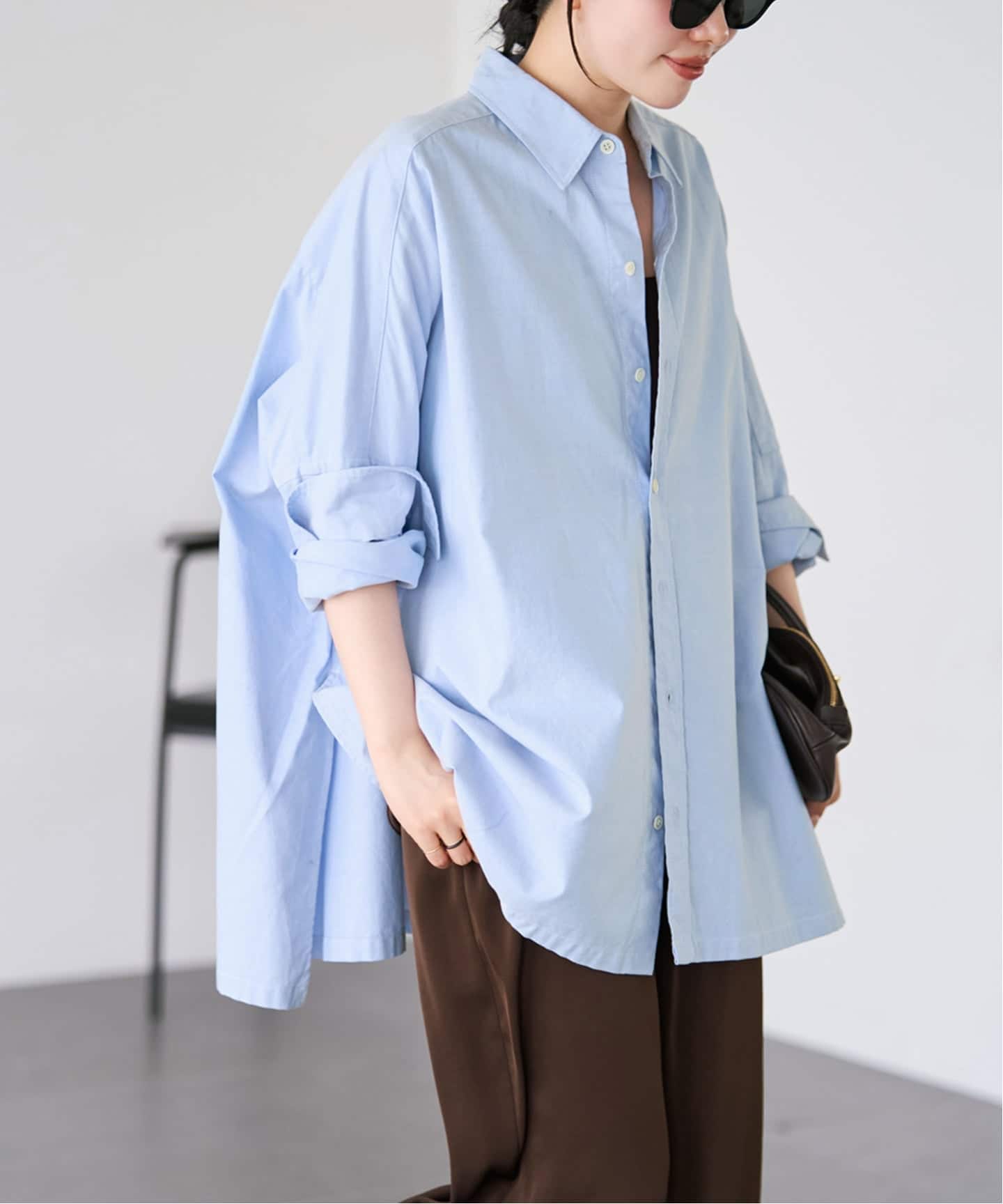 追加》Light OX Poncho シャツ（シャツ／ブラウス）｜Plage