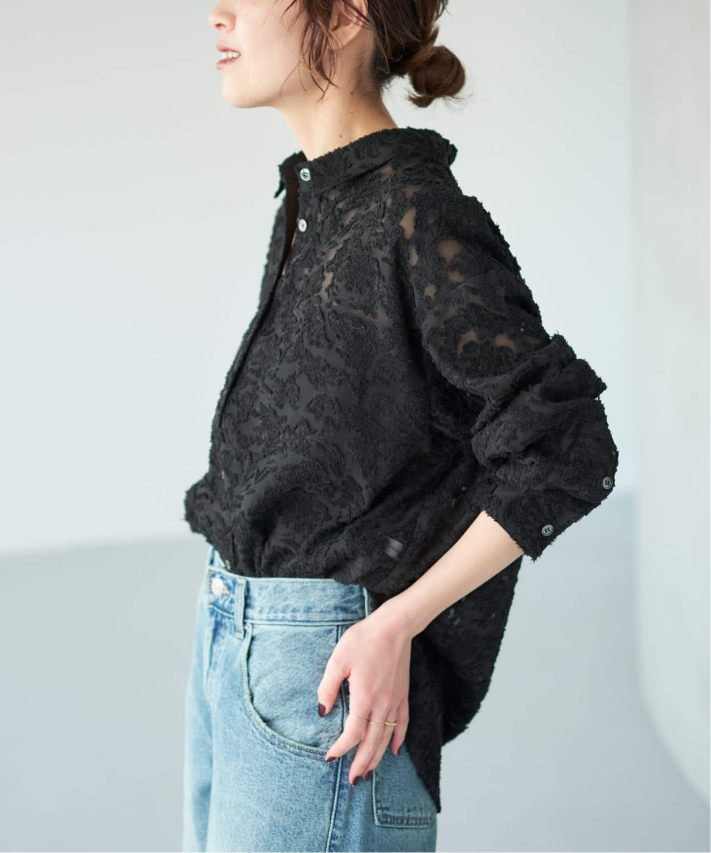 追加予約》シアージャガードシャツ（シャツ／ブラウス）｜Spick and