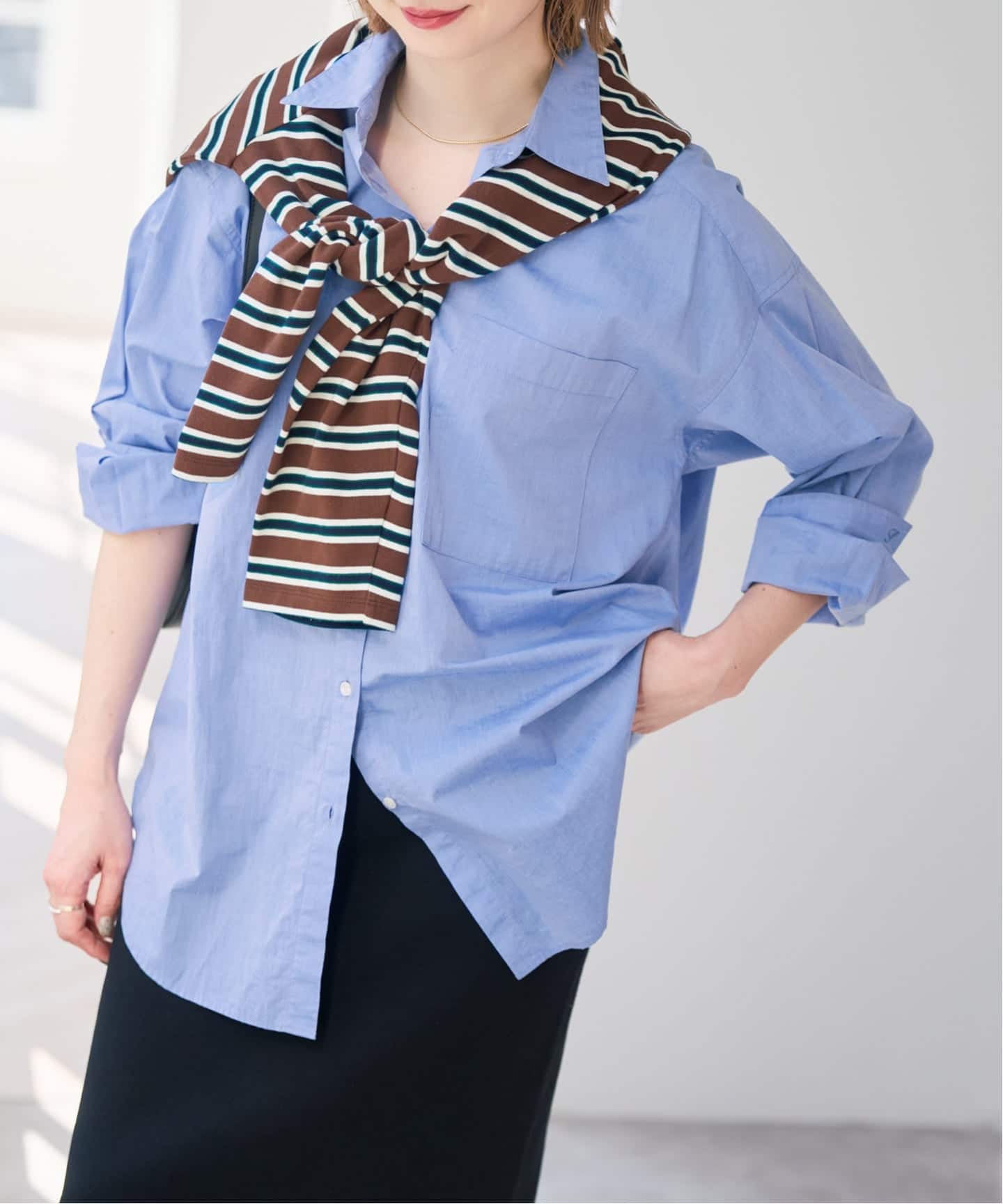 WEB限定 / 追加2予約》50コットンオーバーシャツ（シャツ／ブラウス