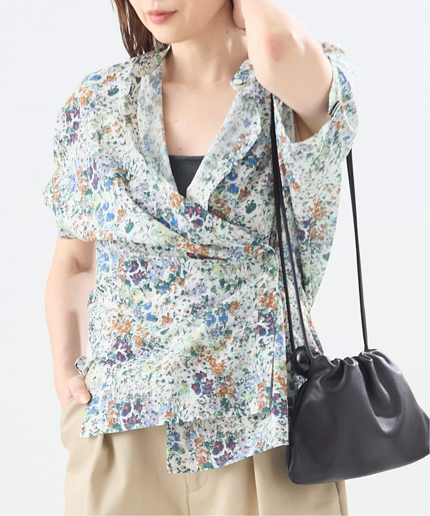 WEB限定追加予約》DEVEAUX/ドットタックスリーブシャツ（シャツ