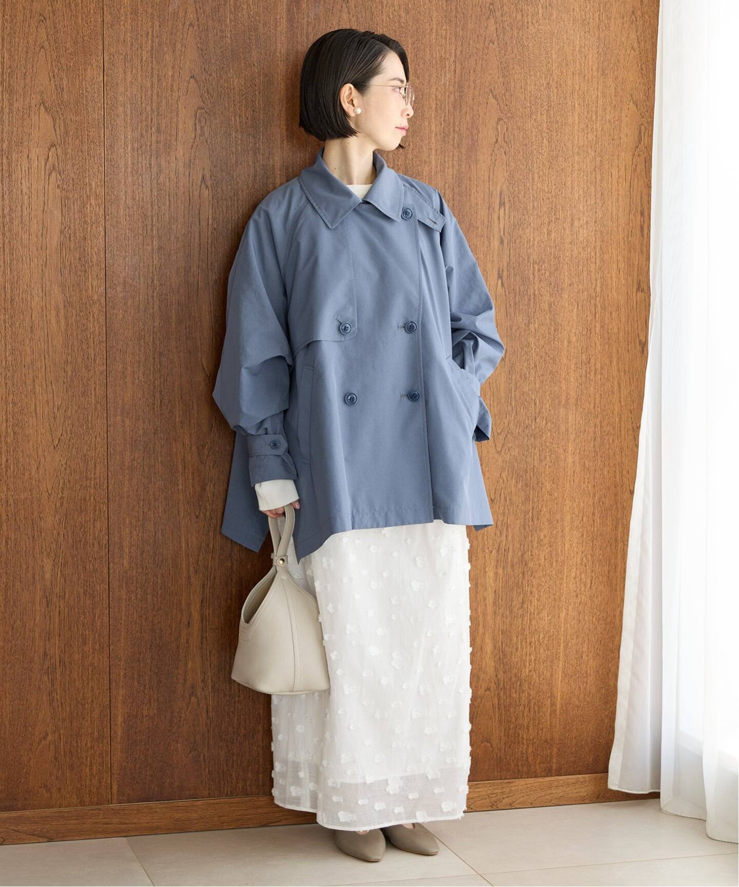 予約》フラワージャガードタックスカート（ロング・マキシ丈スカート