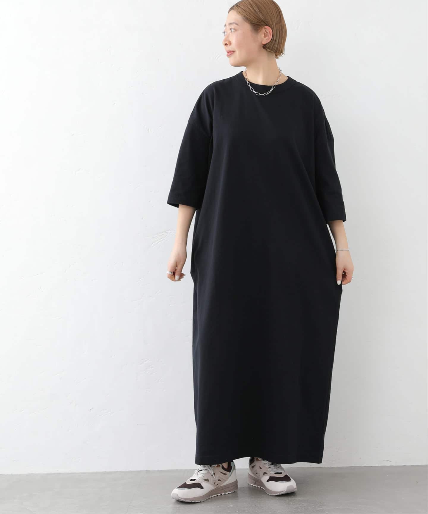 クラシック天竺スタンダードクルーネックワンピース（ワンピース