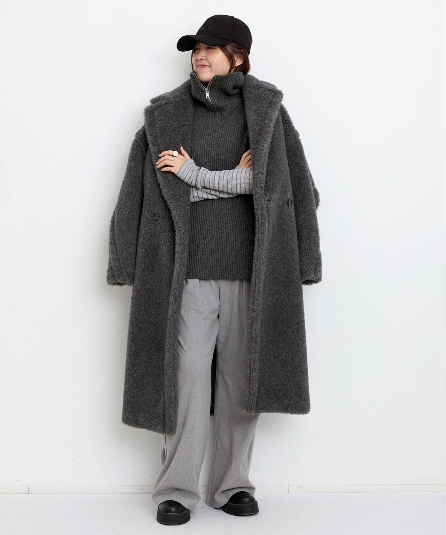 GOOD GRIEF!/グッド グリーフ】 WAFFLE BORDER LONG SLEEVE TOP（T