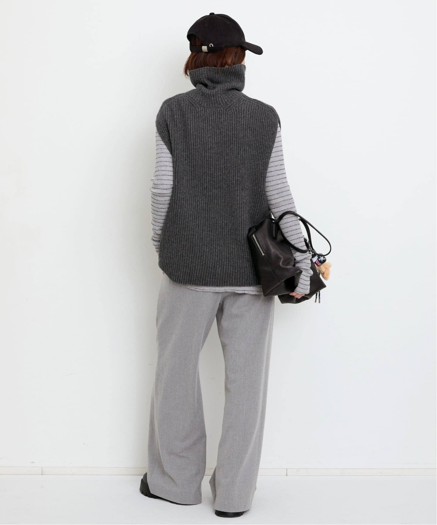 GOOD GRIEF!/グッド グリーフ】 WAFFLE BORDER LONG SLEEVE TOP（T