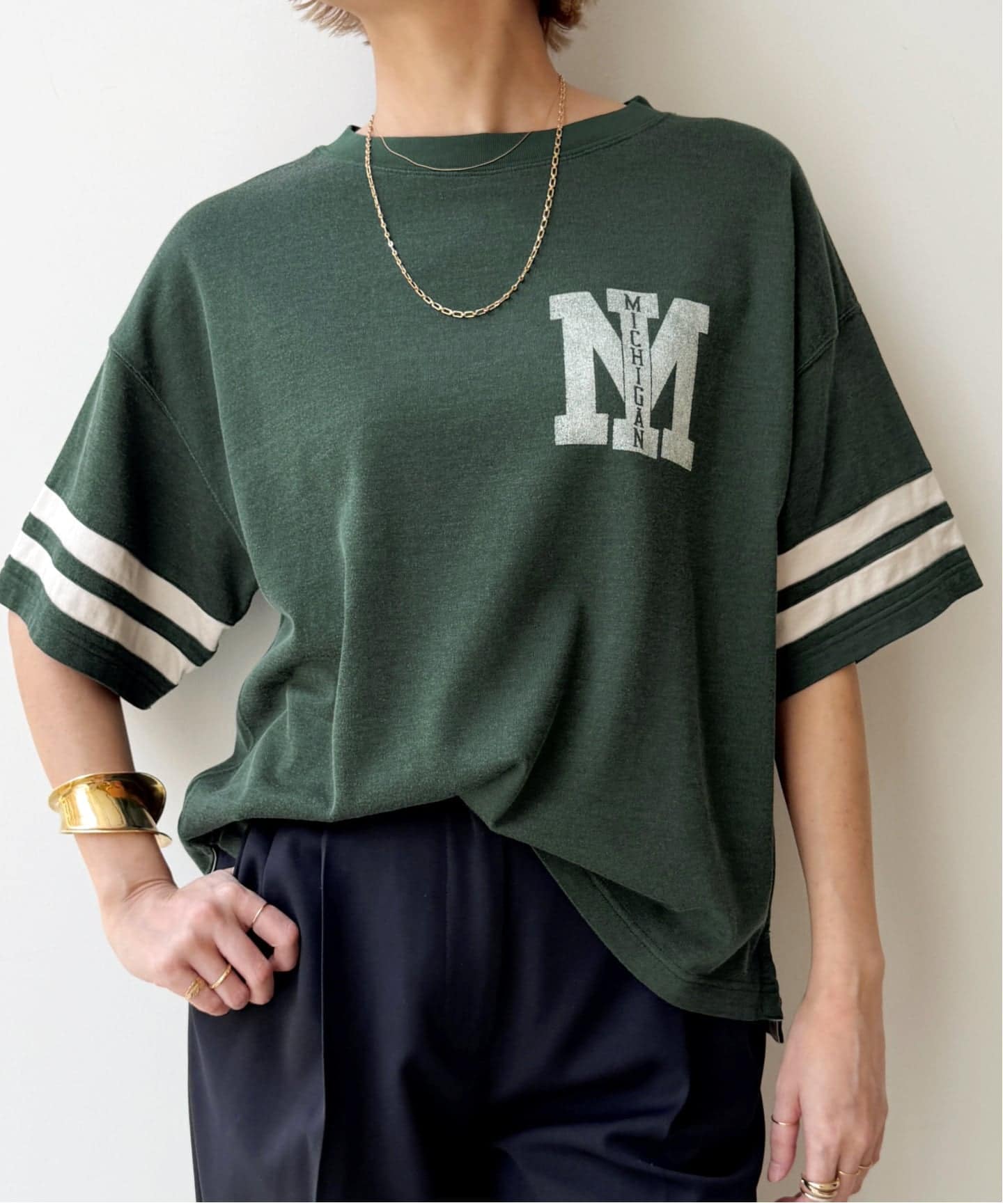 REMI RELIEF/レミ レリーフ】 M PRINT FOOTBALL TEE（Tシャツ