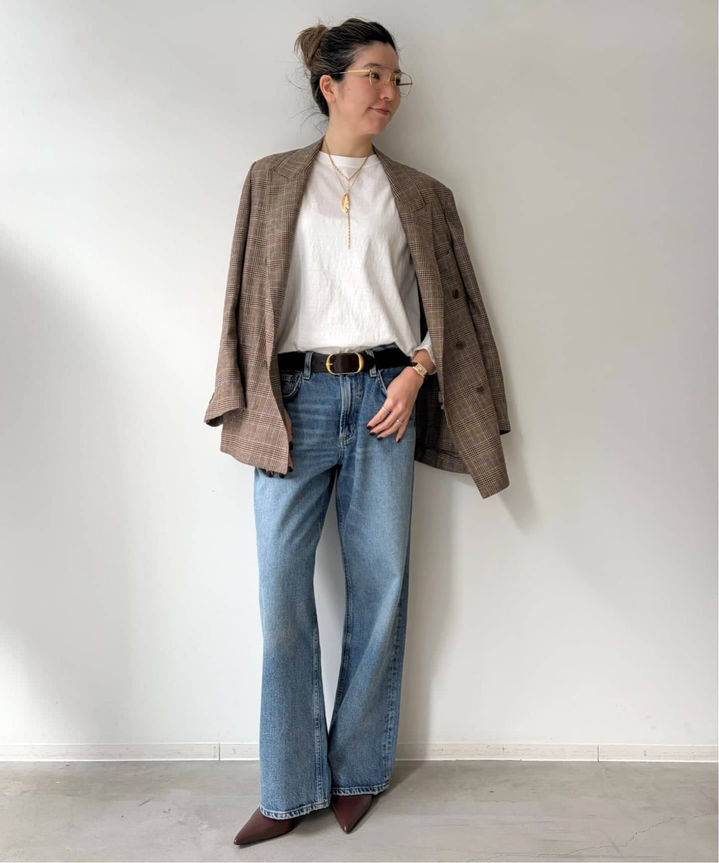 AMERICANA/アメリカーナ】 CREWNECK LONG SLEEVE TEE（Tシャツ