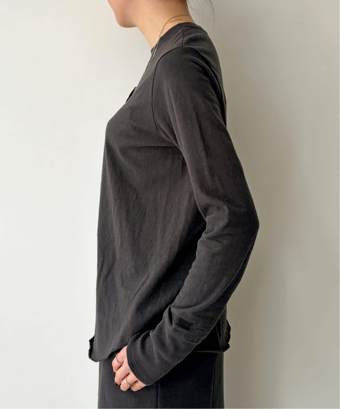 AMERICANA/アメリカーナ】 CREWNECK LONG SLEEVE TEE（Tシャツ