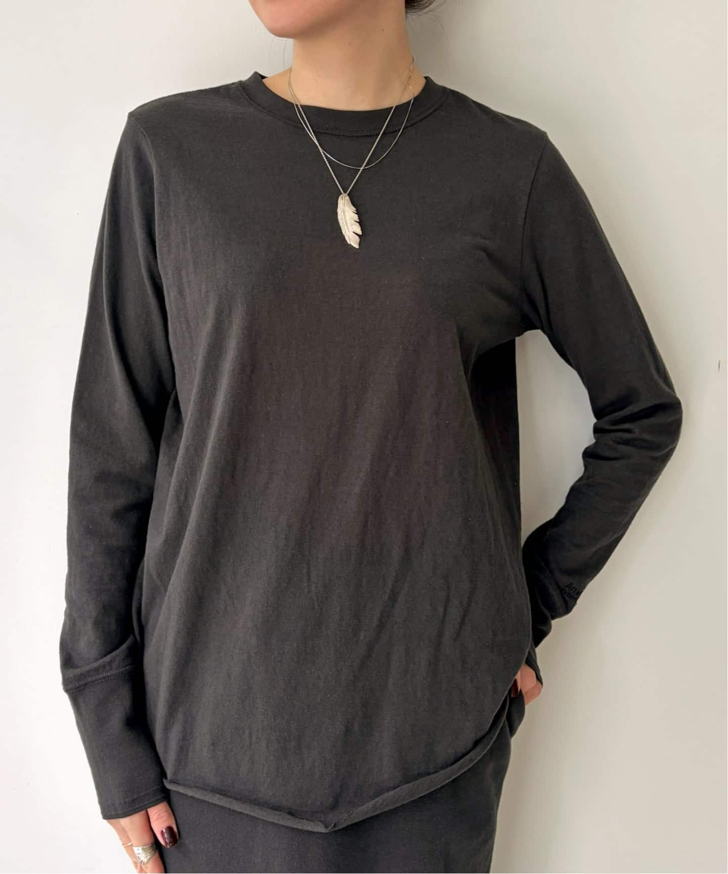 AMERICANA/アメリカーナ】 CREWNECK LONG SLEEVE TEE（Tシャツ