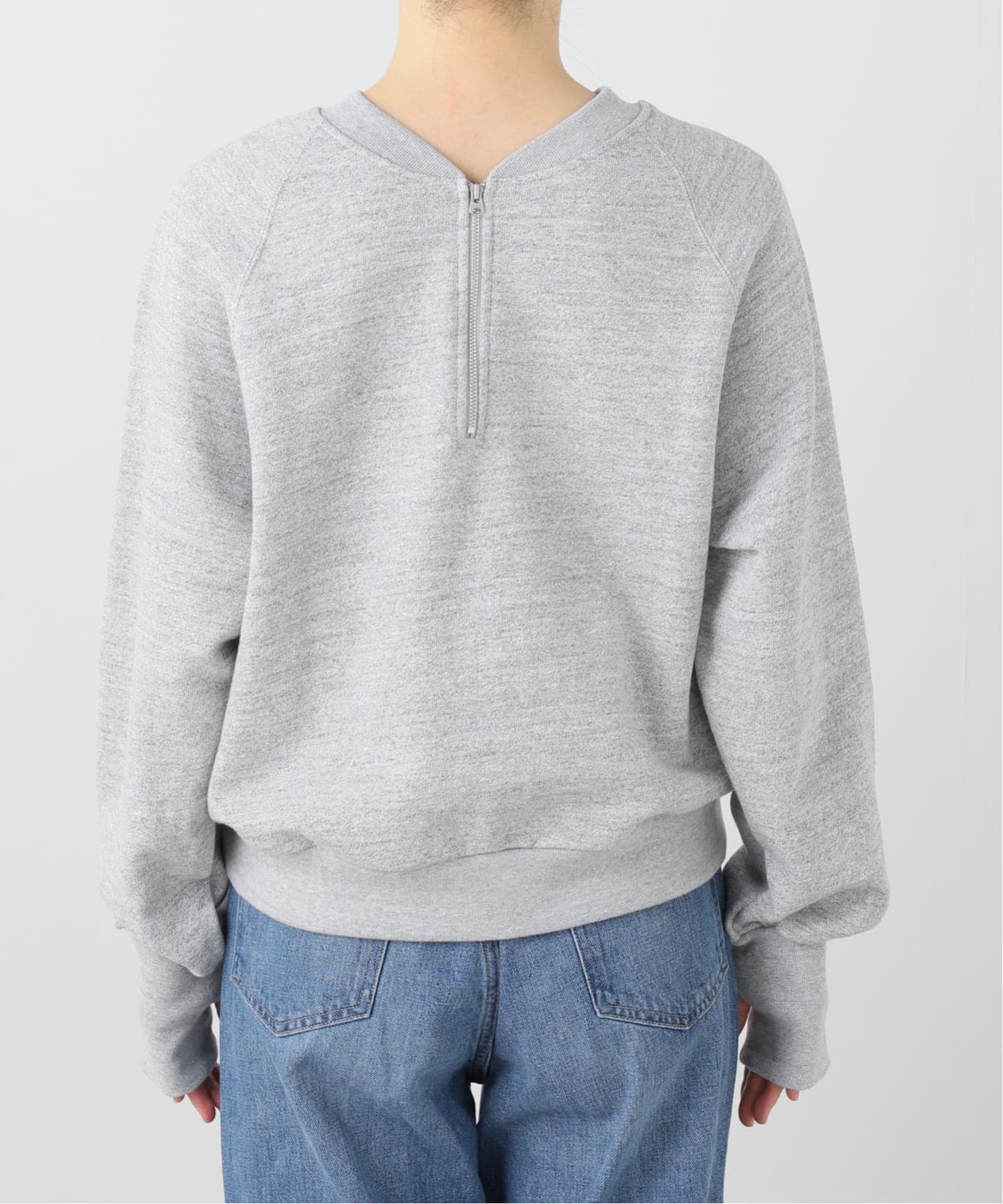AMERICANA/アメリカーナ】 BACK ZIP SWEAT（スウェット）｜L