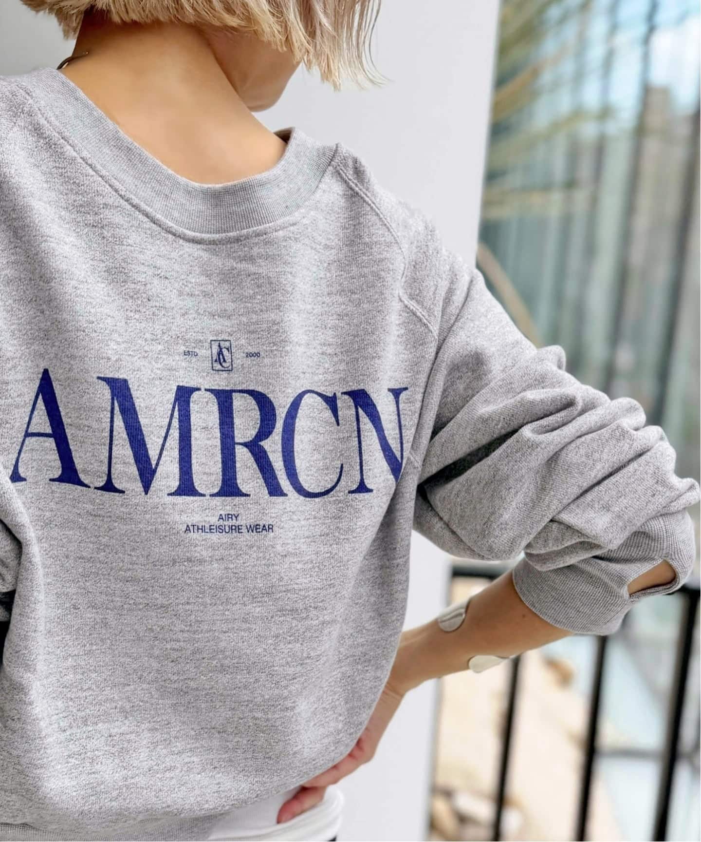 AMERICANA/アメリカーナ】 BACK ZIP SWEAT（スウェット）｜L