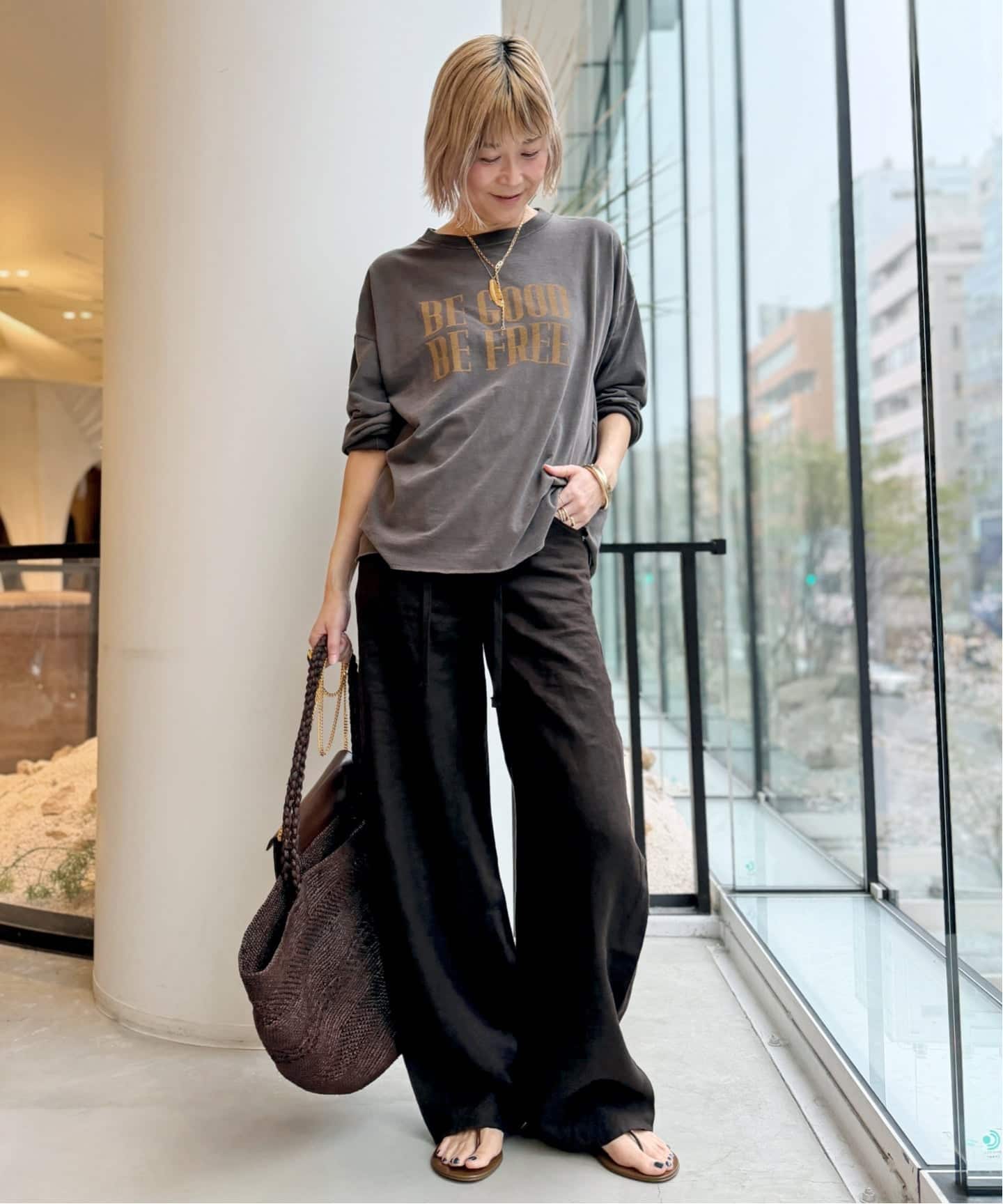 REMI RELIEF/レミ レリーフ】 LONG SLEEVE TEE（Tシャツ／カットソー