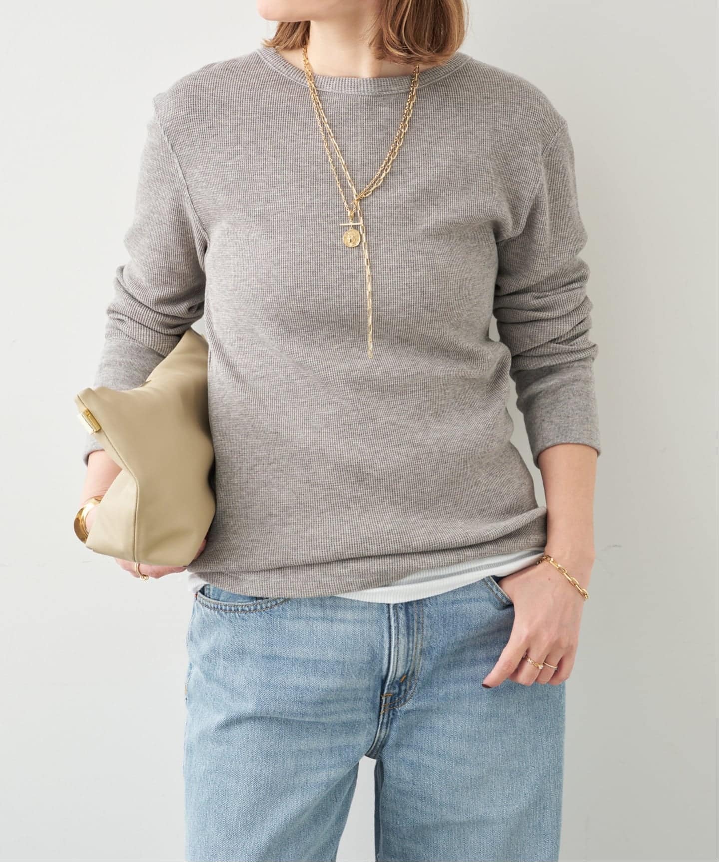 WOOLY WAFFLE プルオーバー（Tシャツ／カットソー）｜Deuxieme Classe