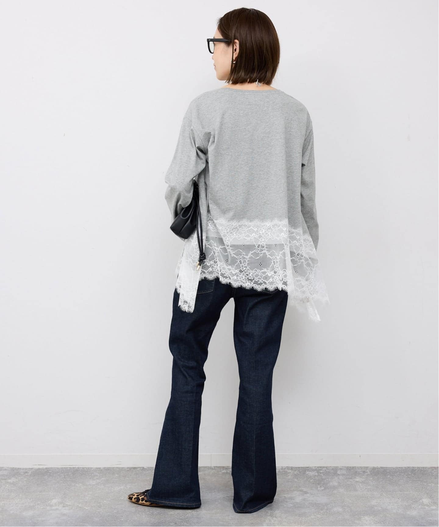 追加予約》レースコンビカットソー2（Tシャツ／カットソー）｜SLOBE