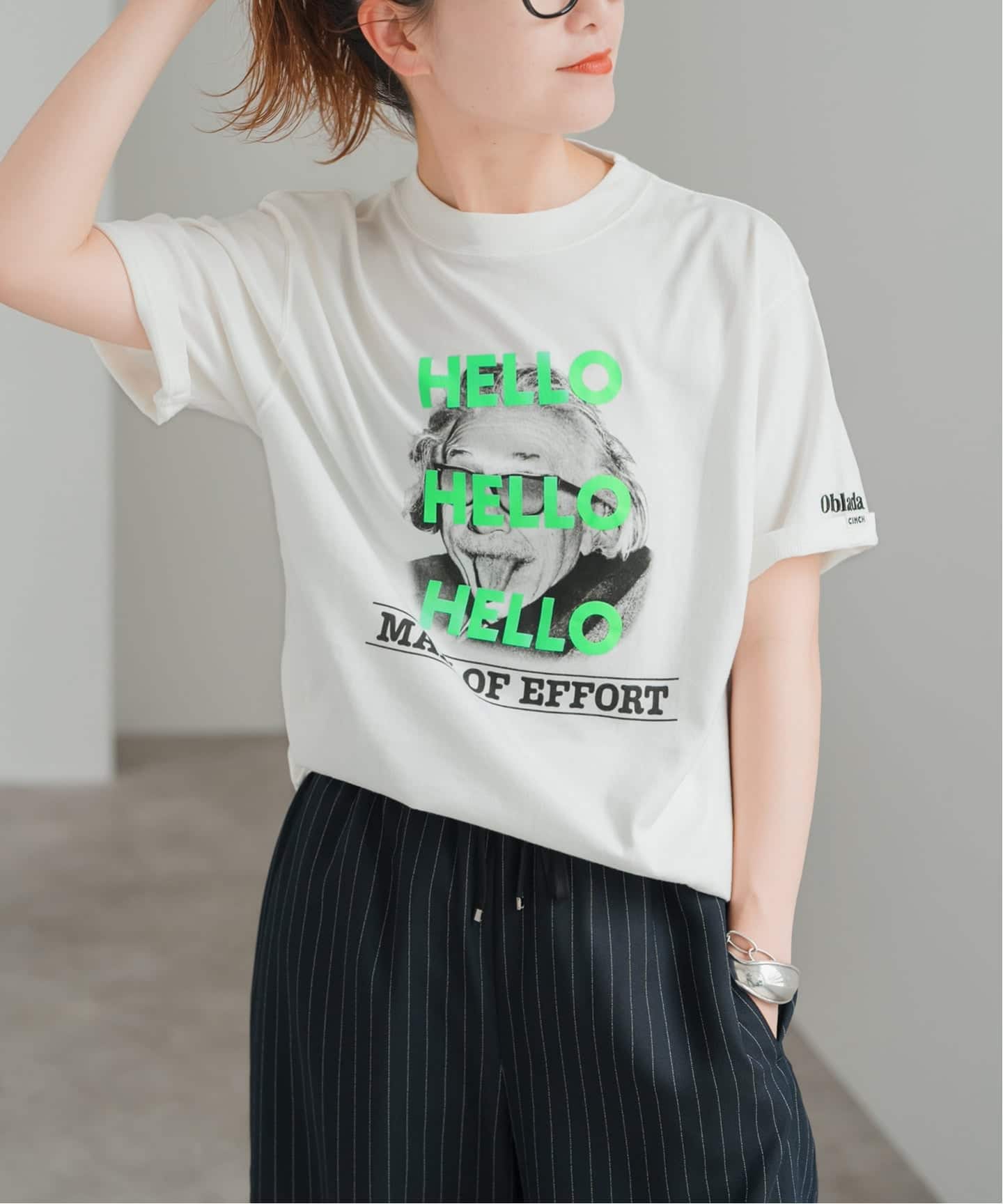 WEB限定/ 追加予約》oblada / オブラダ 別注HELLO TEE TSH（Tシャツ
