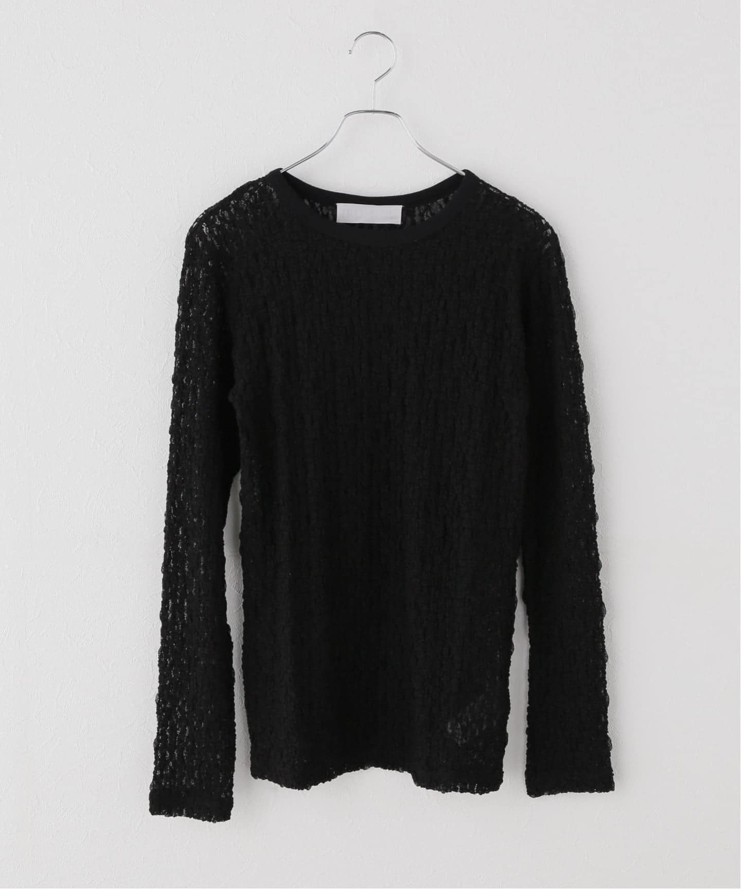 IRONING/アイロニング FLORAL SHIRRED LACE ロングスリーブ（Tシャツ