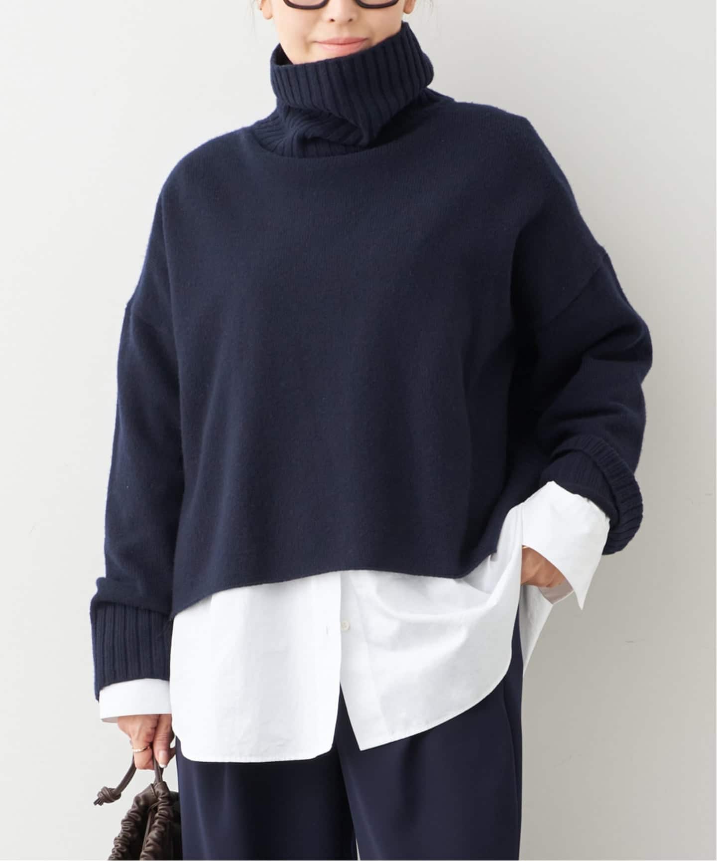 追加 *Cropped タートルネック ニット（ニット／セーター）｜Deuxieme