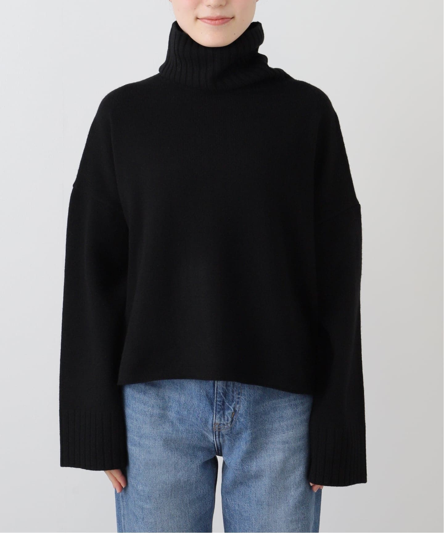 追加 *Cropped タートルネック ニット（ニット／セーター）｜Deuxieme