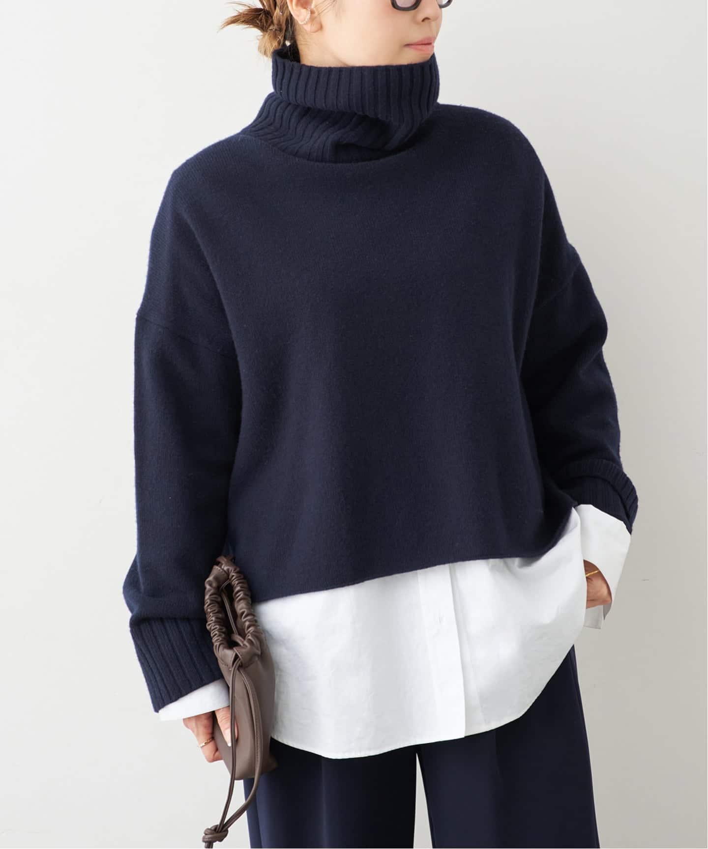 追加 *Cropped タートルネック ニット（ニット／セーター）｜Deuxieme