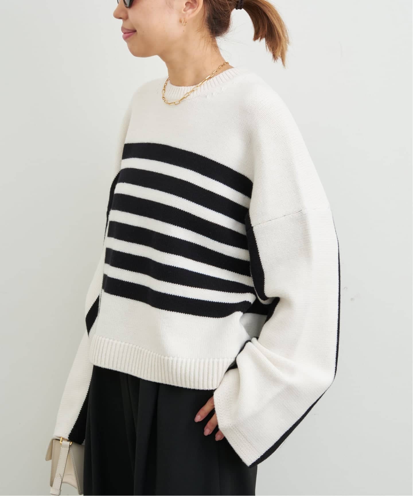 CINOH/チノ 】 BORDER CREWNECK（ニット／セーター）｜Deuxieme Classe