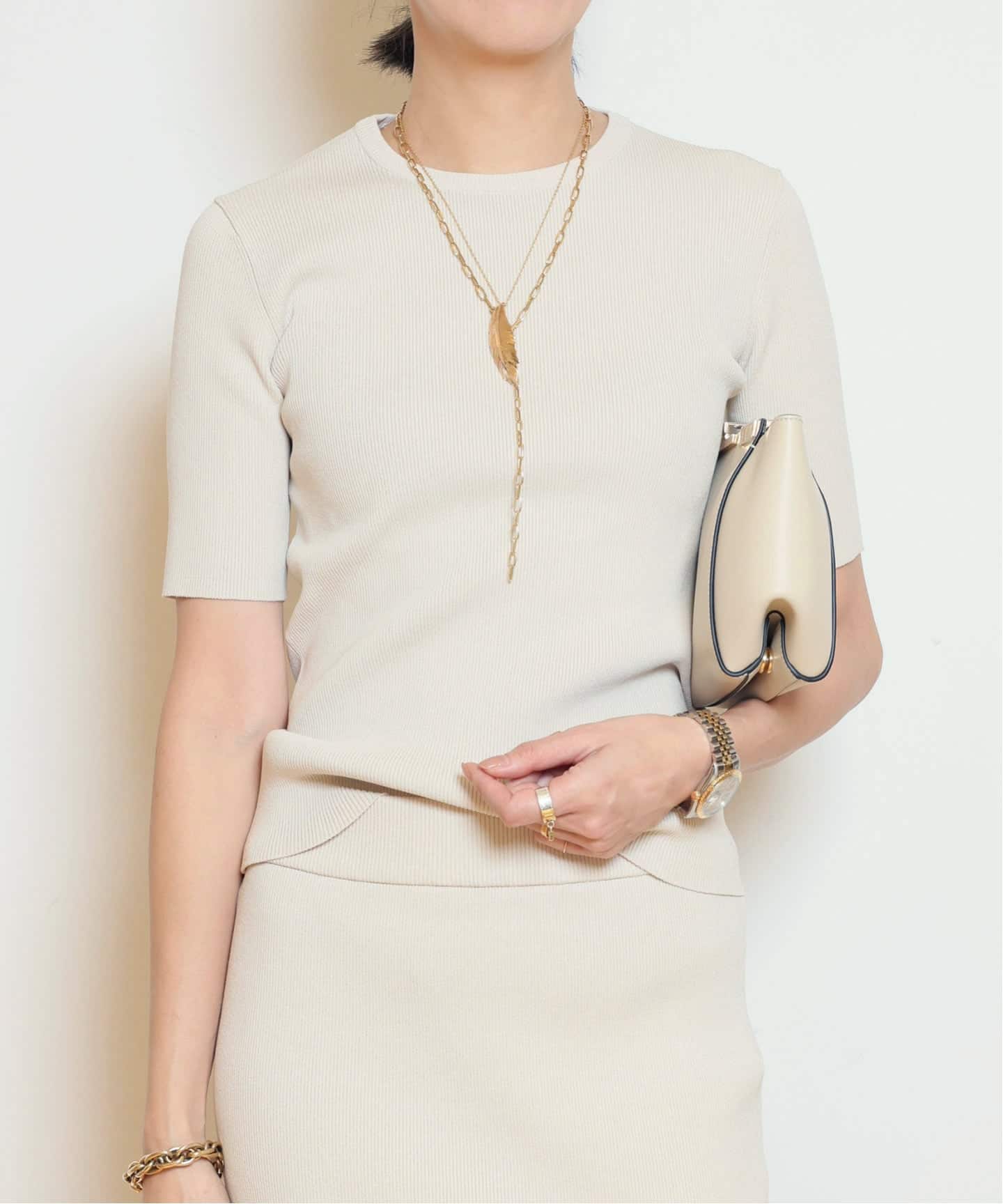 DINER B RIB クルーネックプルオーバー（ニット／セーター）｜MUSE de