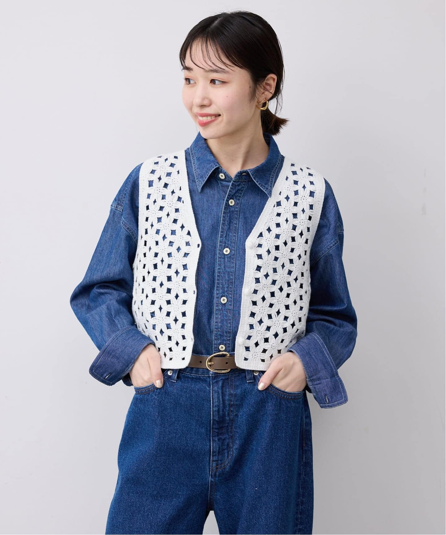 予約》エンブロイダリーベスト（ベスト）｜SLOBE IENA（スローブ