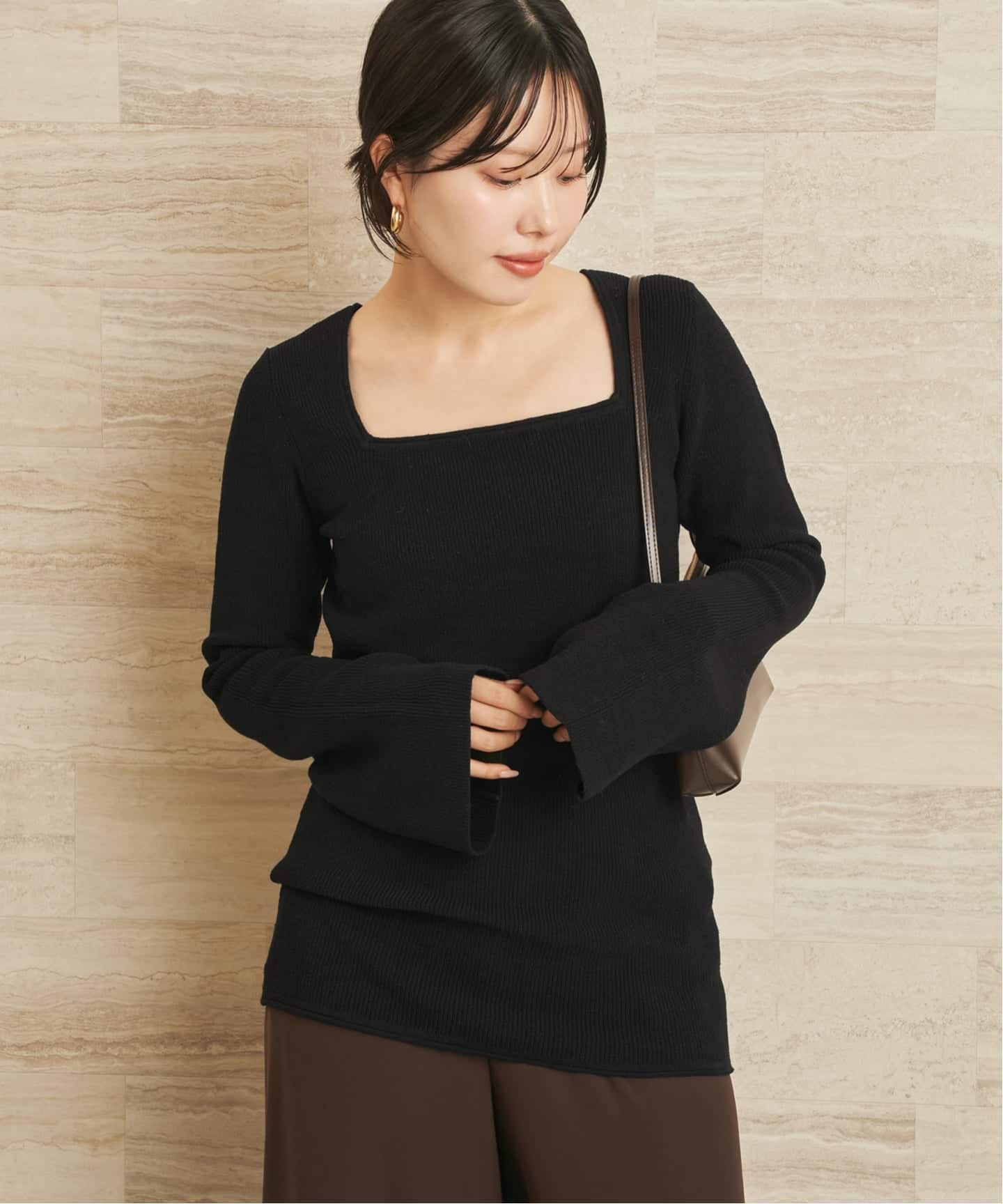 Noil silk Square ニット（ニット／セーター）｜Plage（プラージュ）の