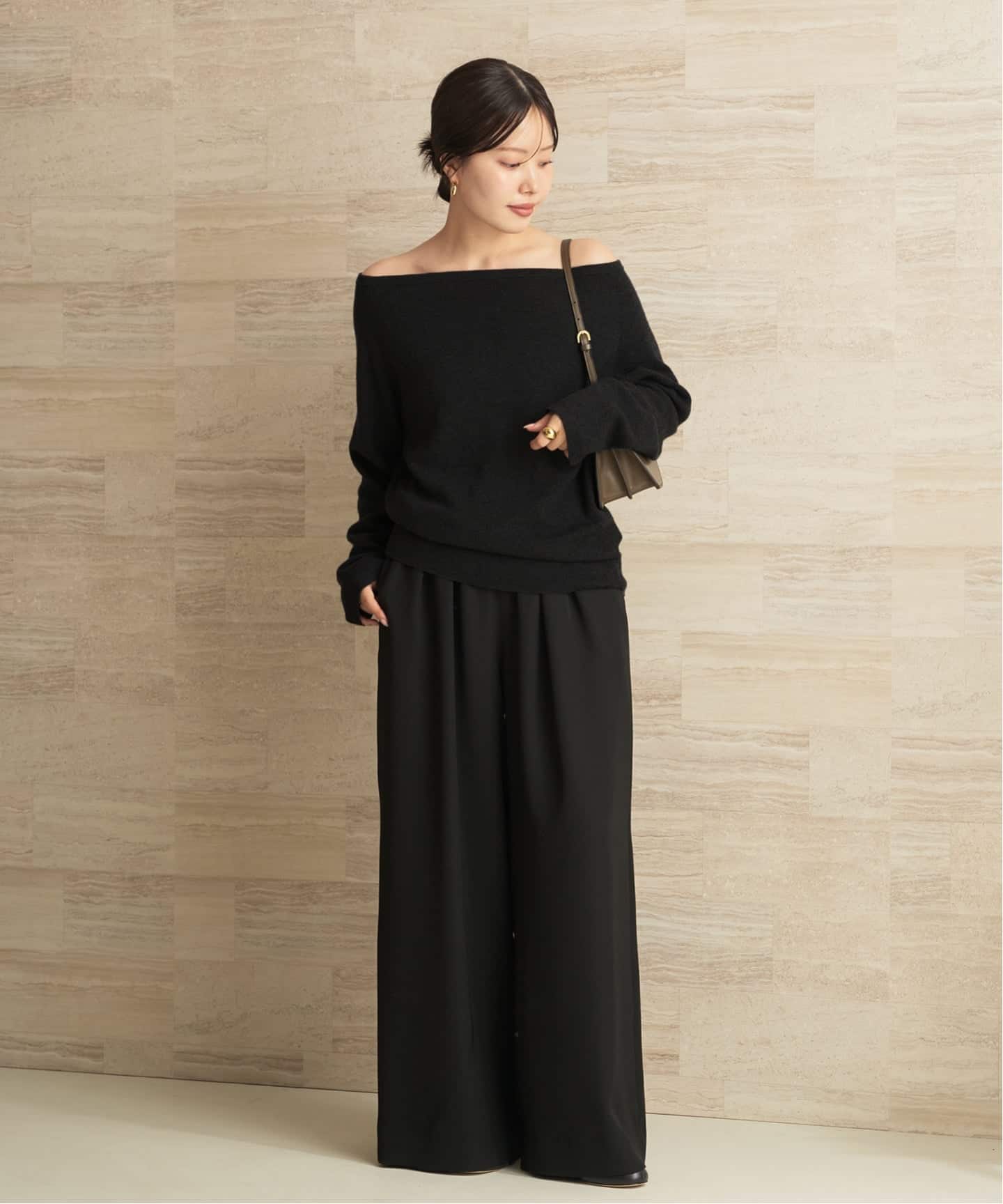 追加》Off shoulder slit ニット 3（ニット／セーター）｜Plage