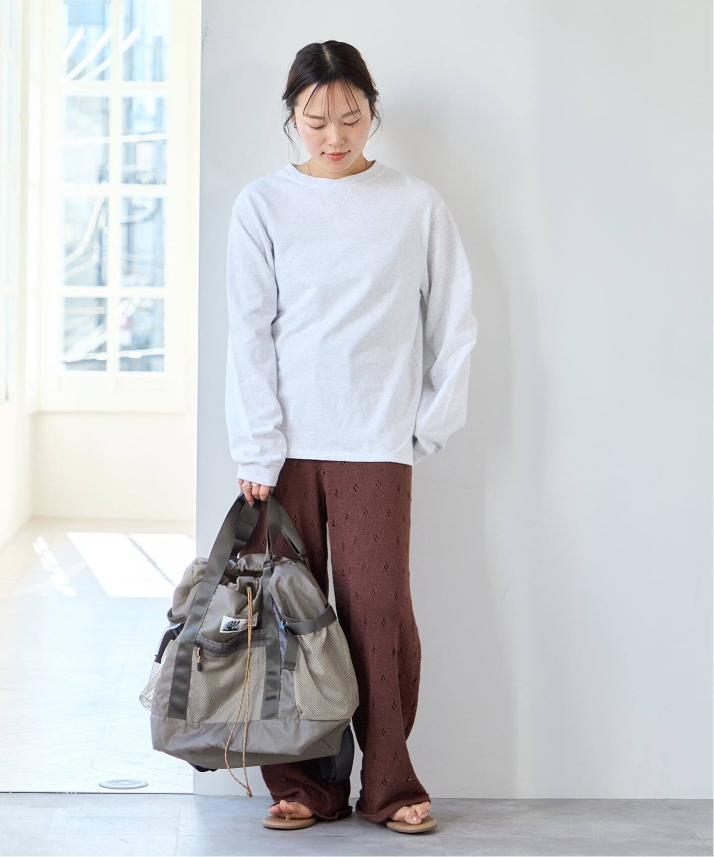 CARIBOU MOUNTAINEERING】 別注L/W PACK TOTE（トートバッグ）｜U by