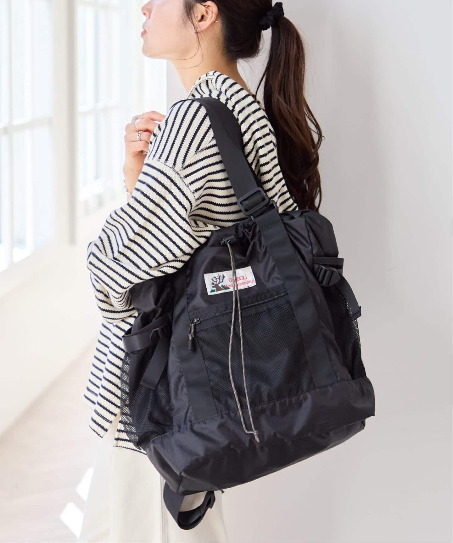 CARIBOU MOUNTAINEERING】 別注L/W PACK TOTE（トートバッグ）｜U by