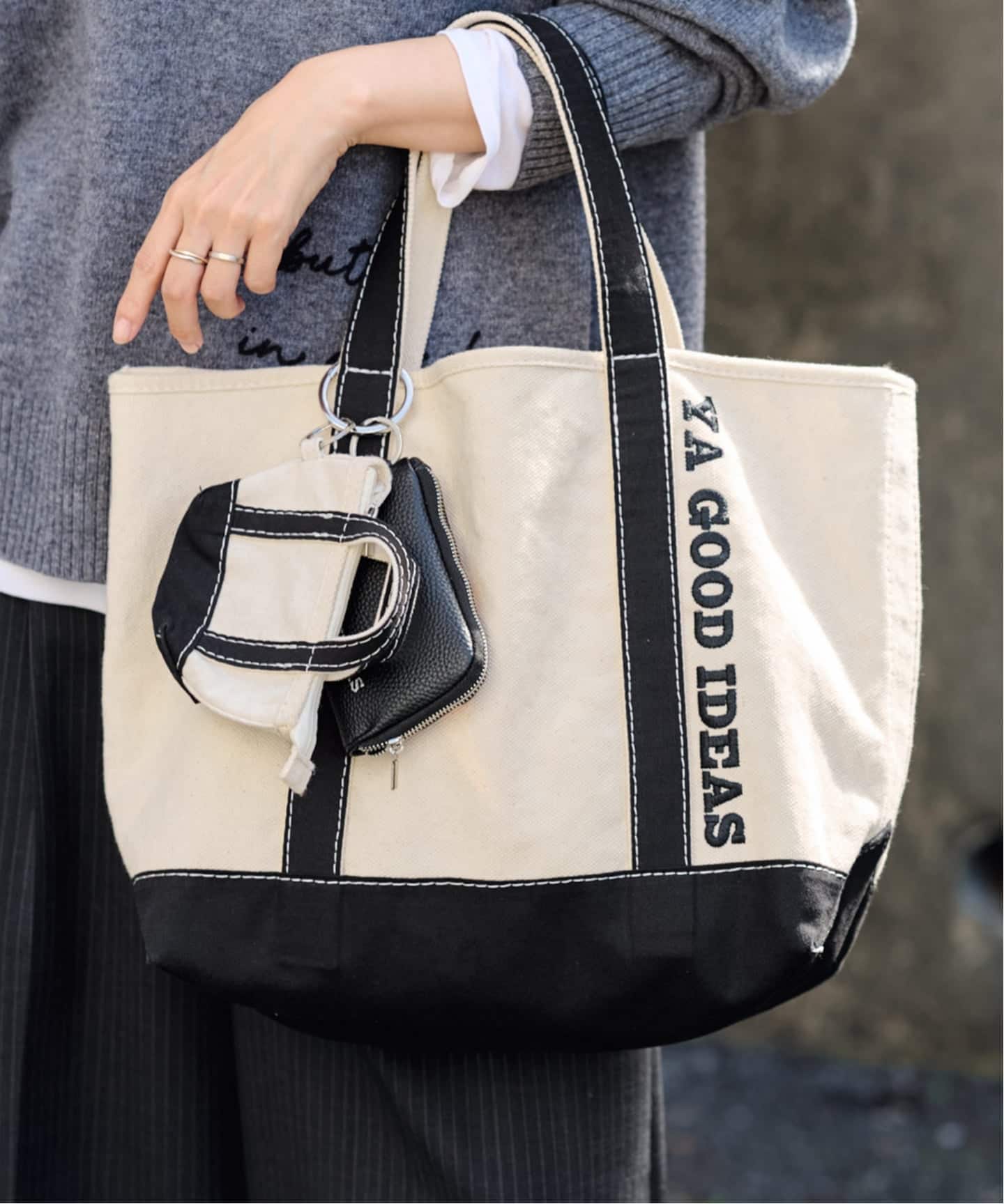≪WEB限定 / 追加≫YA GOOD IDEAS BIG&MINI TOTE M（トートバッグ