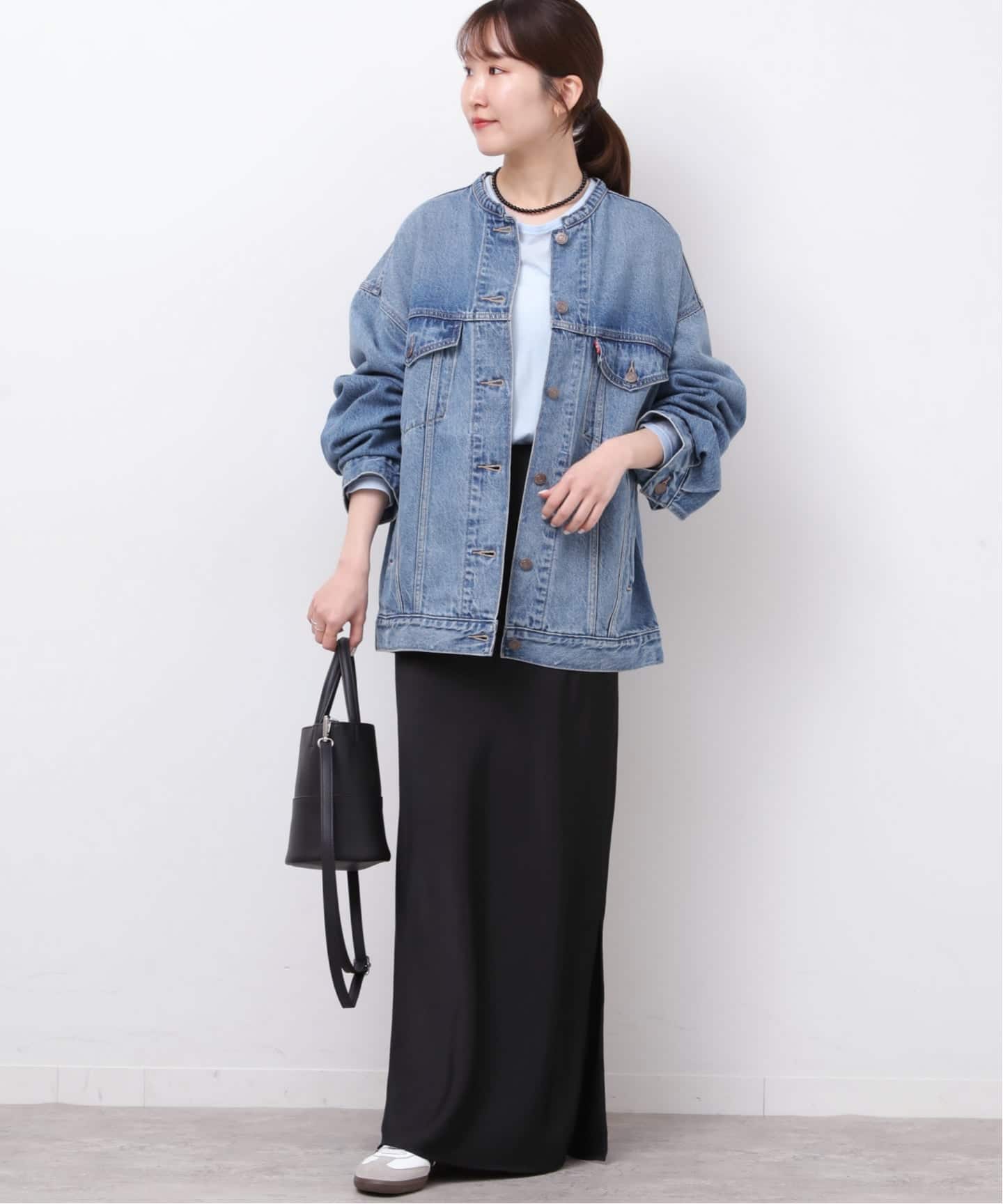 26SS新作］別注【LEVI'S】COLLARLESS XL TRUCKER：デニムジャケット