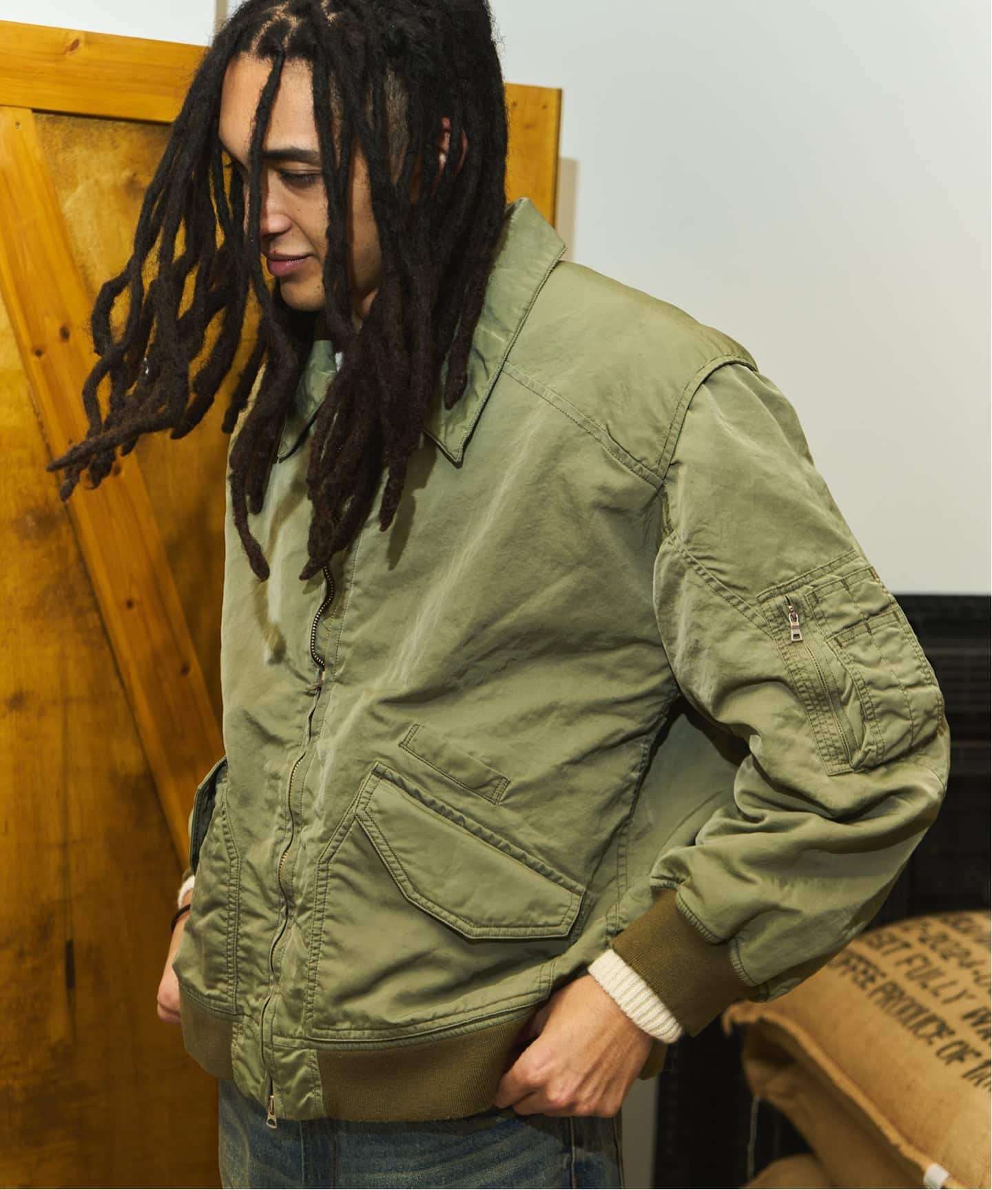 ANCELLM × WISM 別注 FADED BOMBER JACKET EX（その他ブルゾン