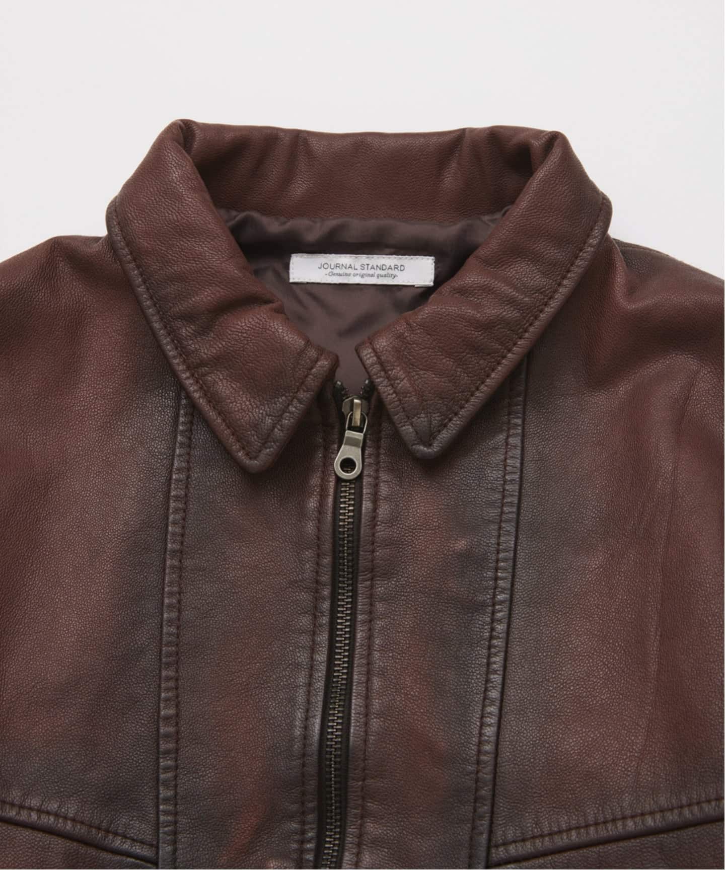 イタリア製MAURO GRIFONI 本革ゴートレザージャケット ダークブラウン