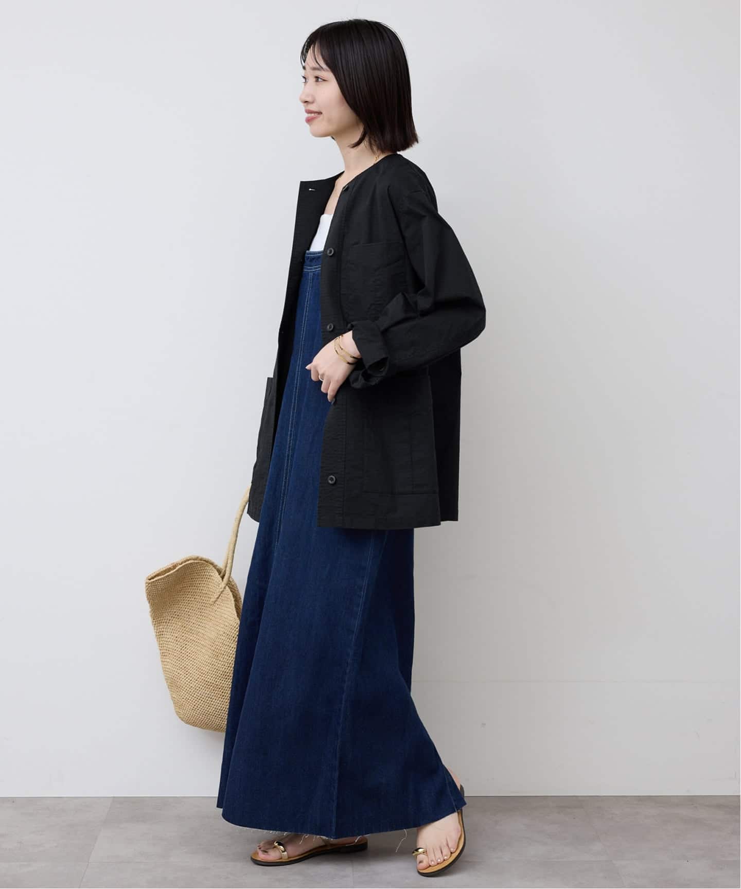 追加予約》ノーカラーサファリブルゾン（その他ブルゾン／アウター