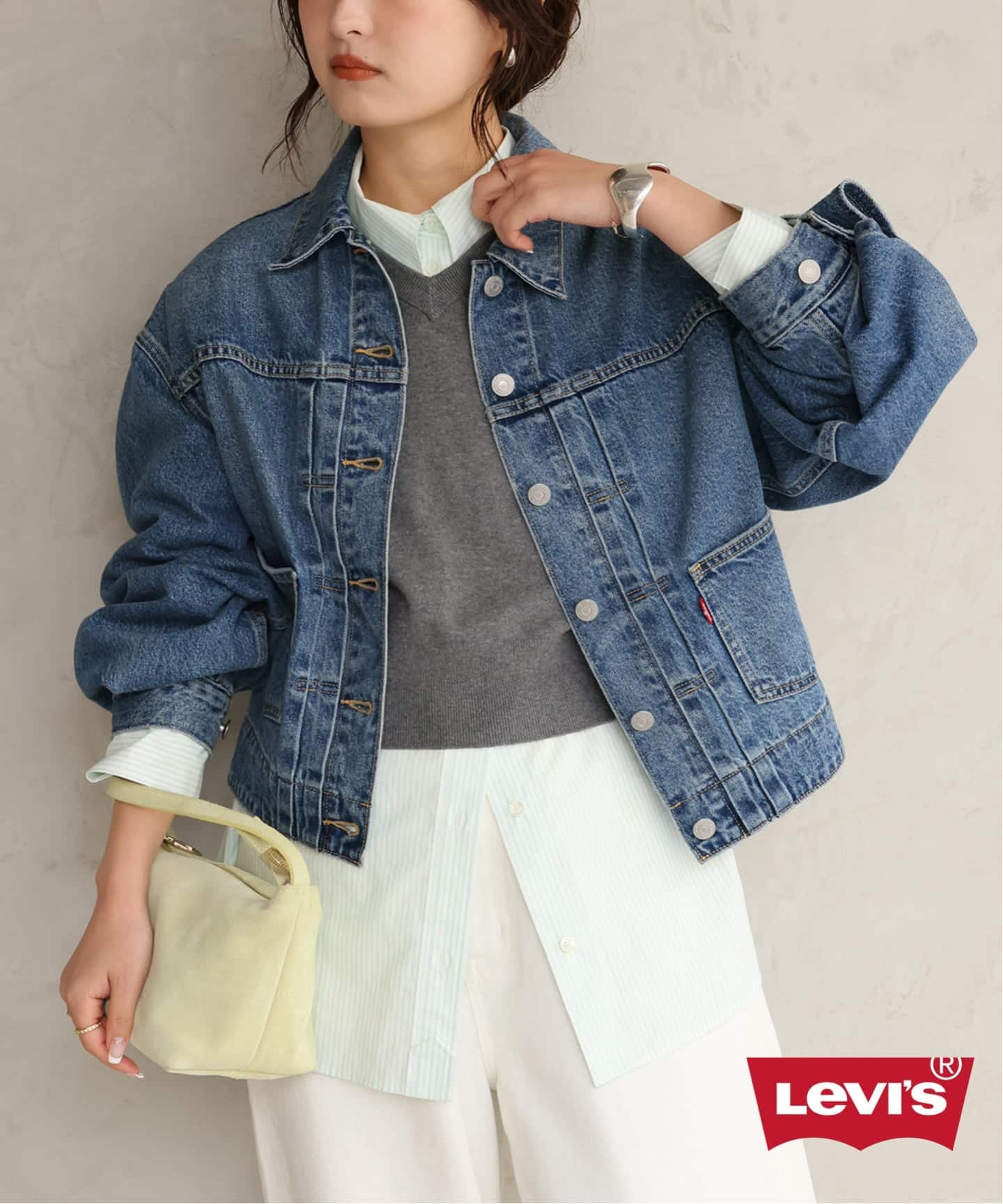 追加》Levi's/リーバイス SLOBE別注 BALLOON SLEEVE TRACKER デニム