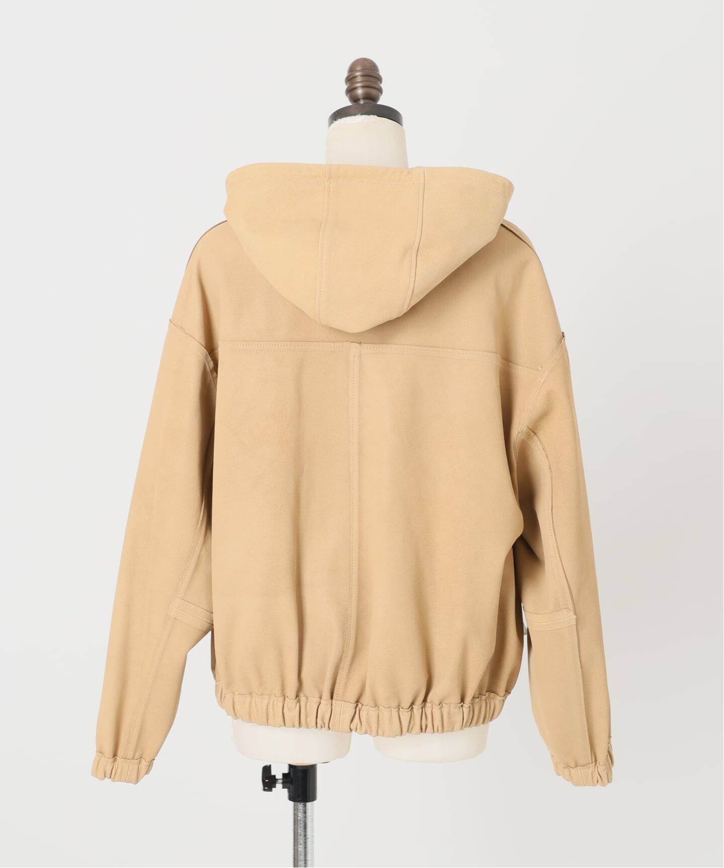IENA LA BOUCLE GOATLEATHER HOODIEブルゾン（その他ブルゾン