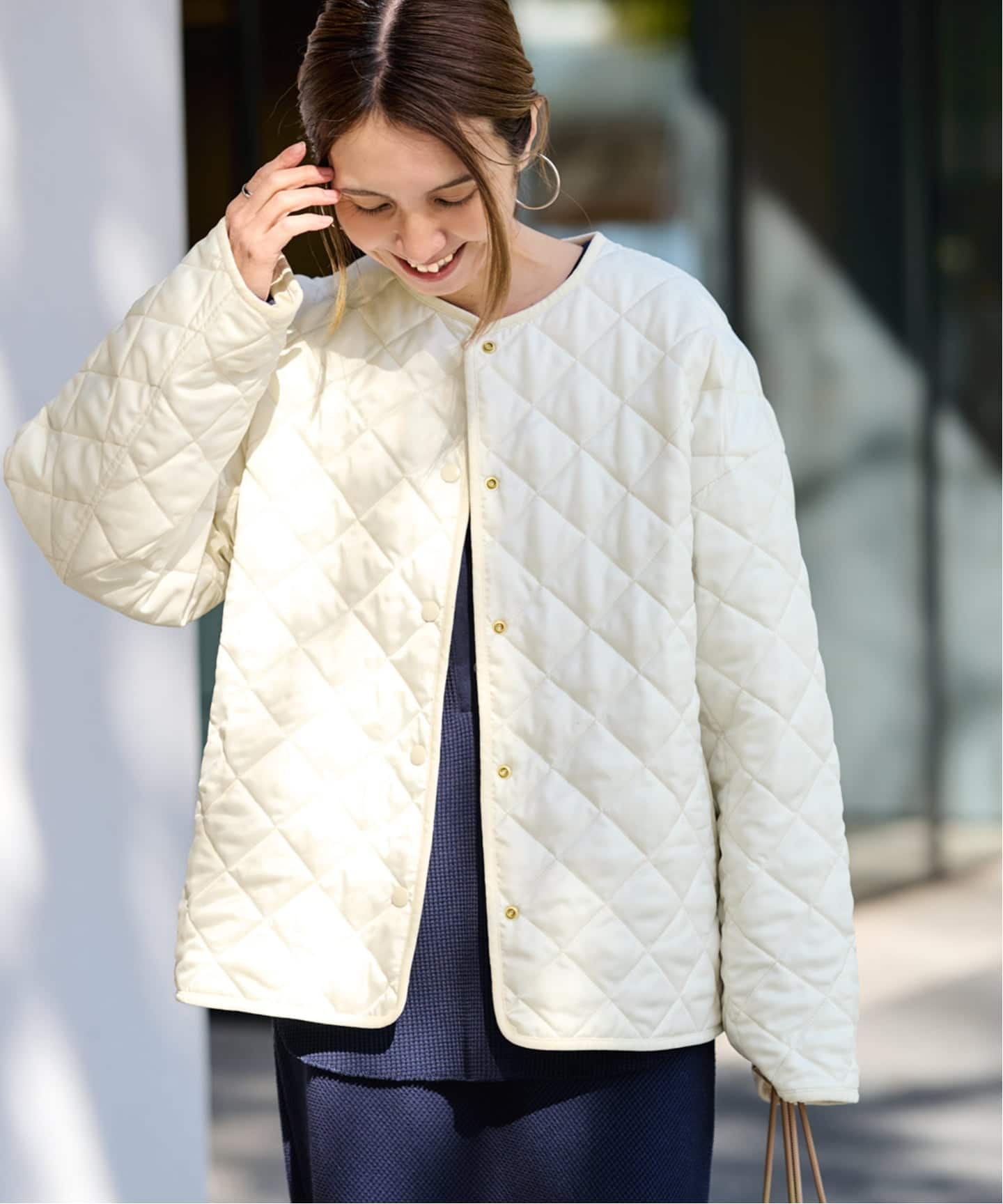 2WAYキルティングショートブルゾン（中綿・キルティング）｜FRAMeWORK