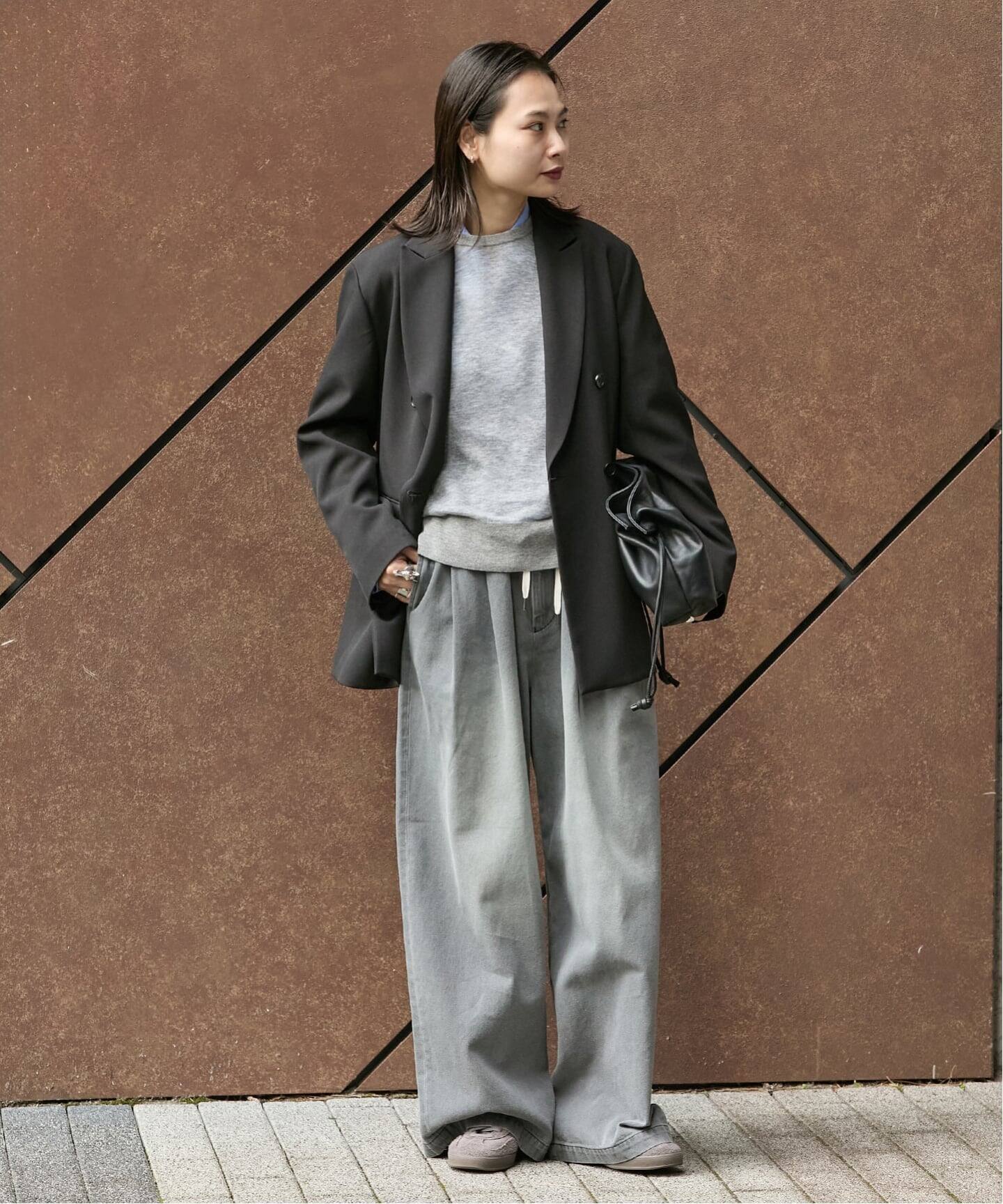 追加》ウールライクストレッチジャケット（テーラードジャケット