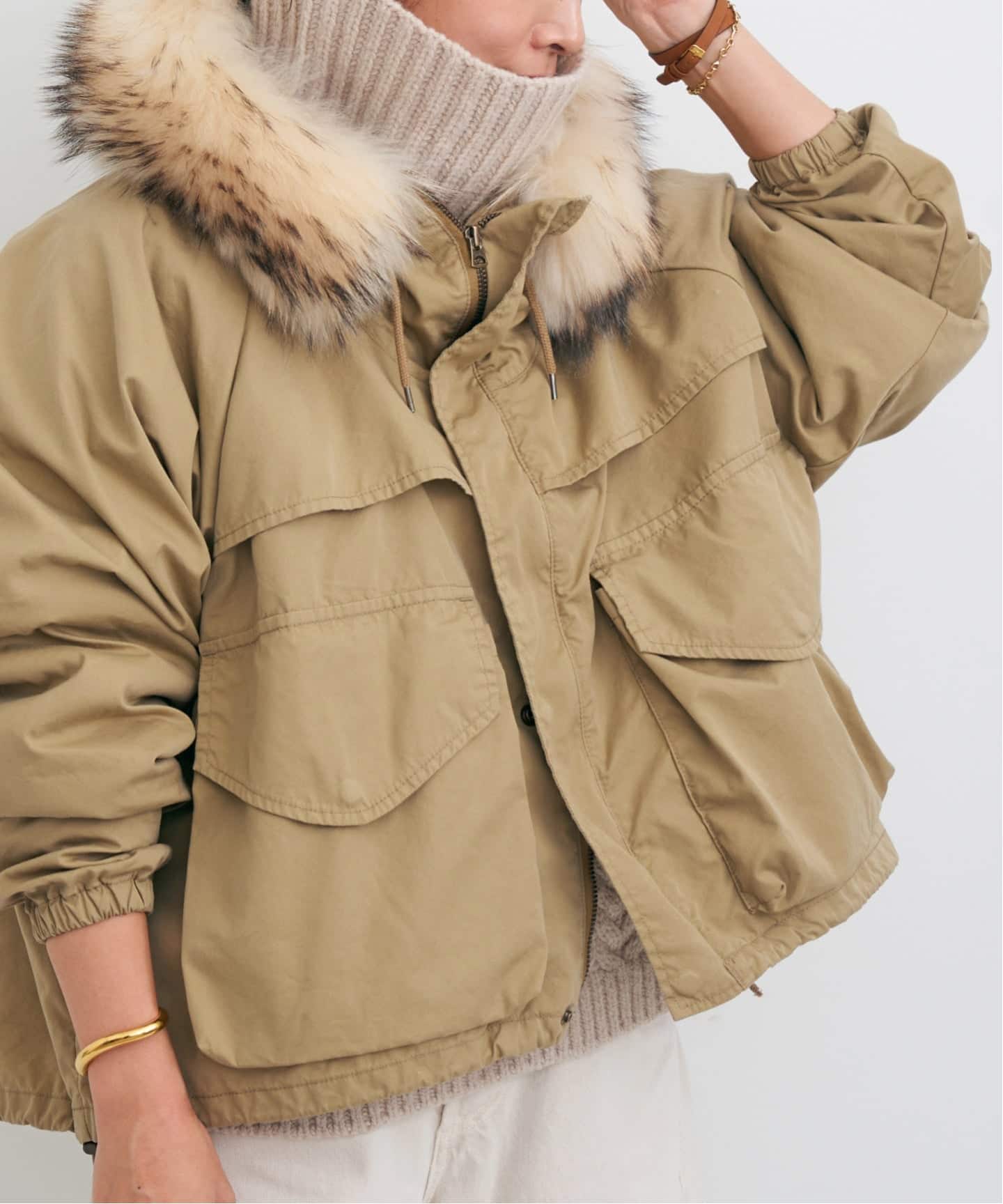 REMI RELIEF/レミ レリーフ】 HOOD JACKET WITH FUR（その他ジャケット