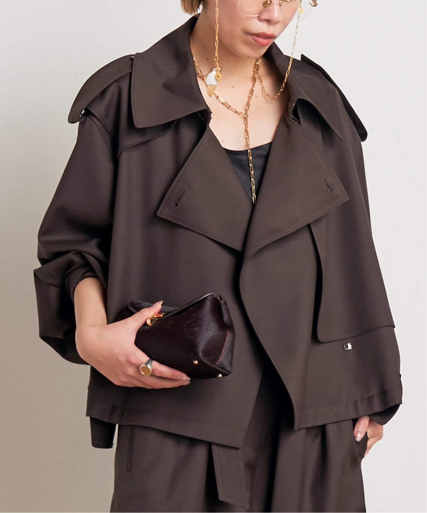 MINITZ/ミニッツ】別注SHORT TRENCH JACKET（トレンチコート）｜AP