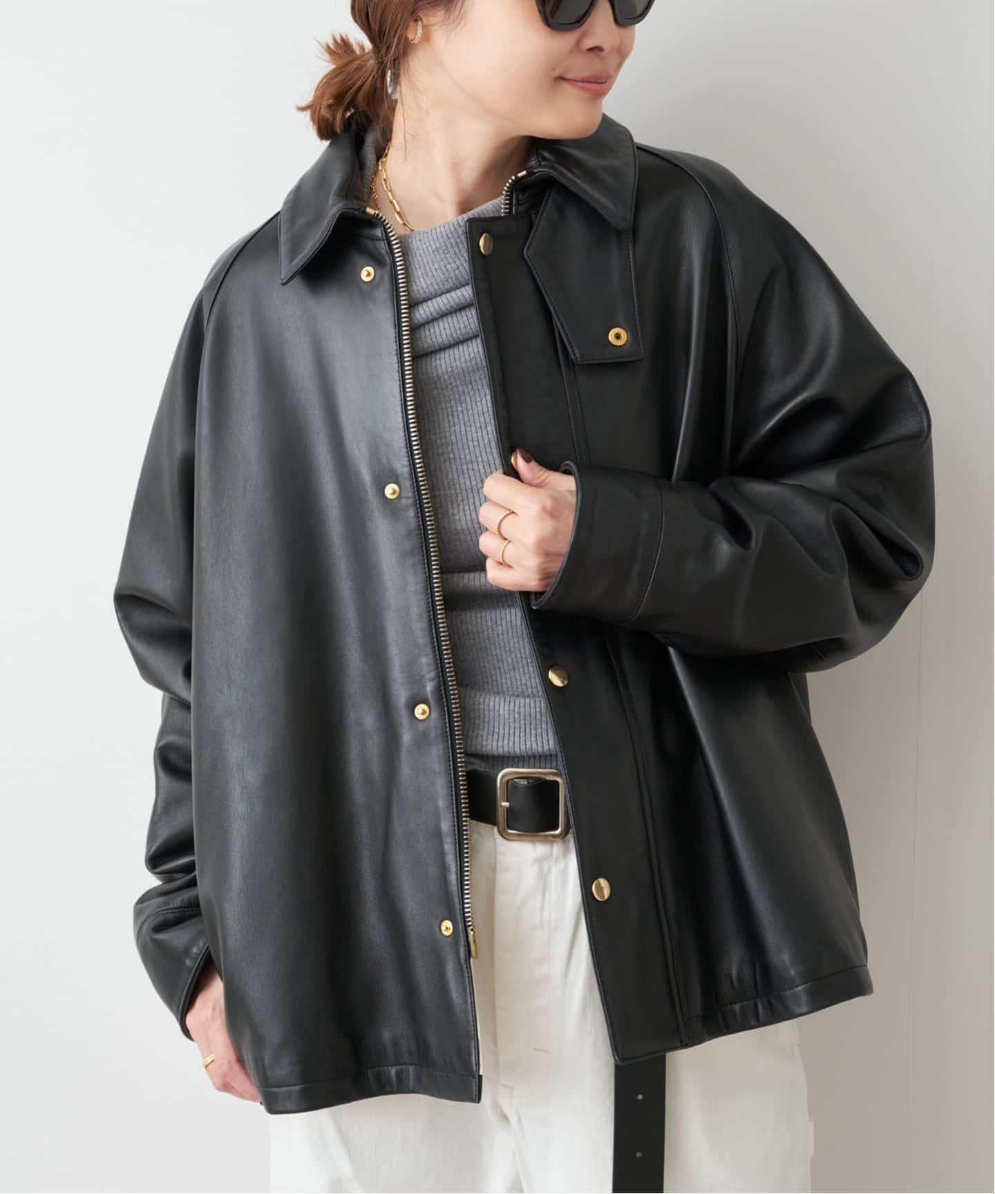 追加 CINQUANTA レザーブルゾン（レザージャケット）｜Deuxieme Classe