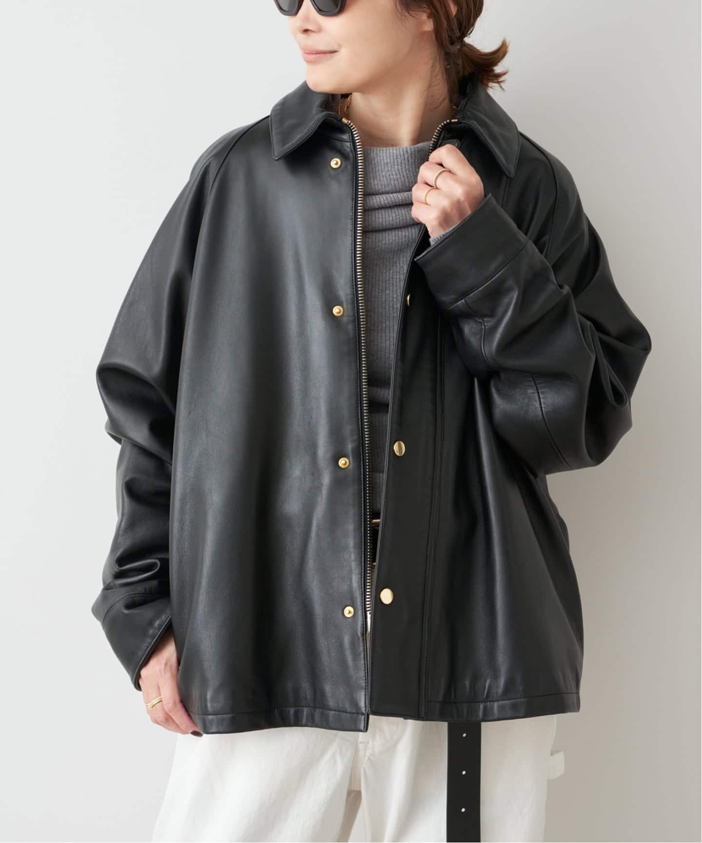 追加 CINQUANTA レザーブルゾン（レザージャケット）｜Deuxieme Classe