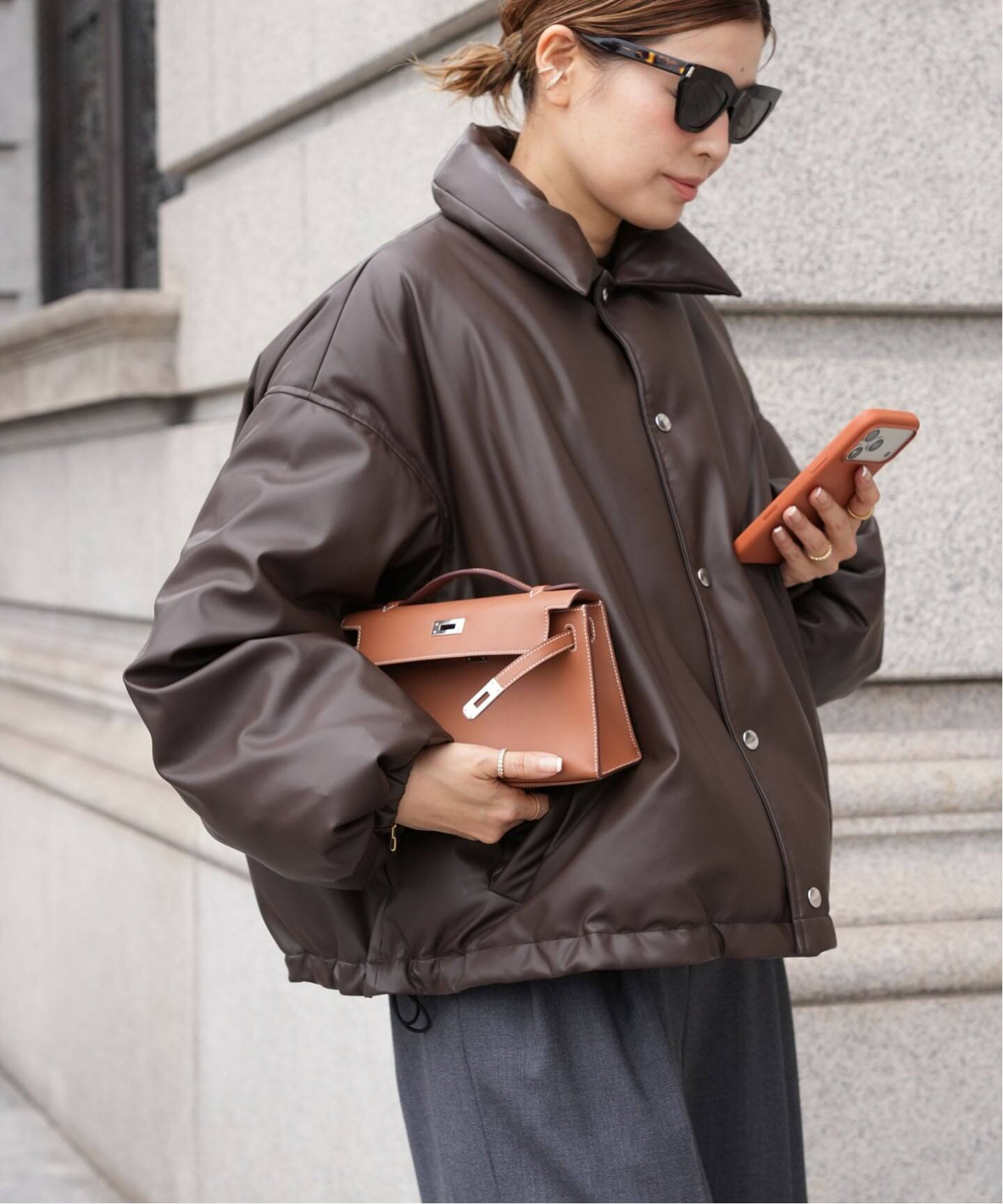 CALUX/キャラクス】SHORT COACH JACKET（ダウンジャケット）｜Deuxieme