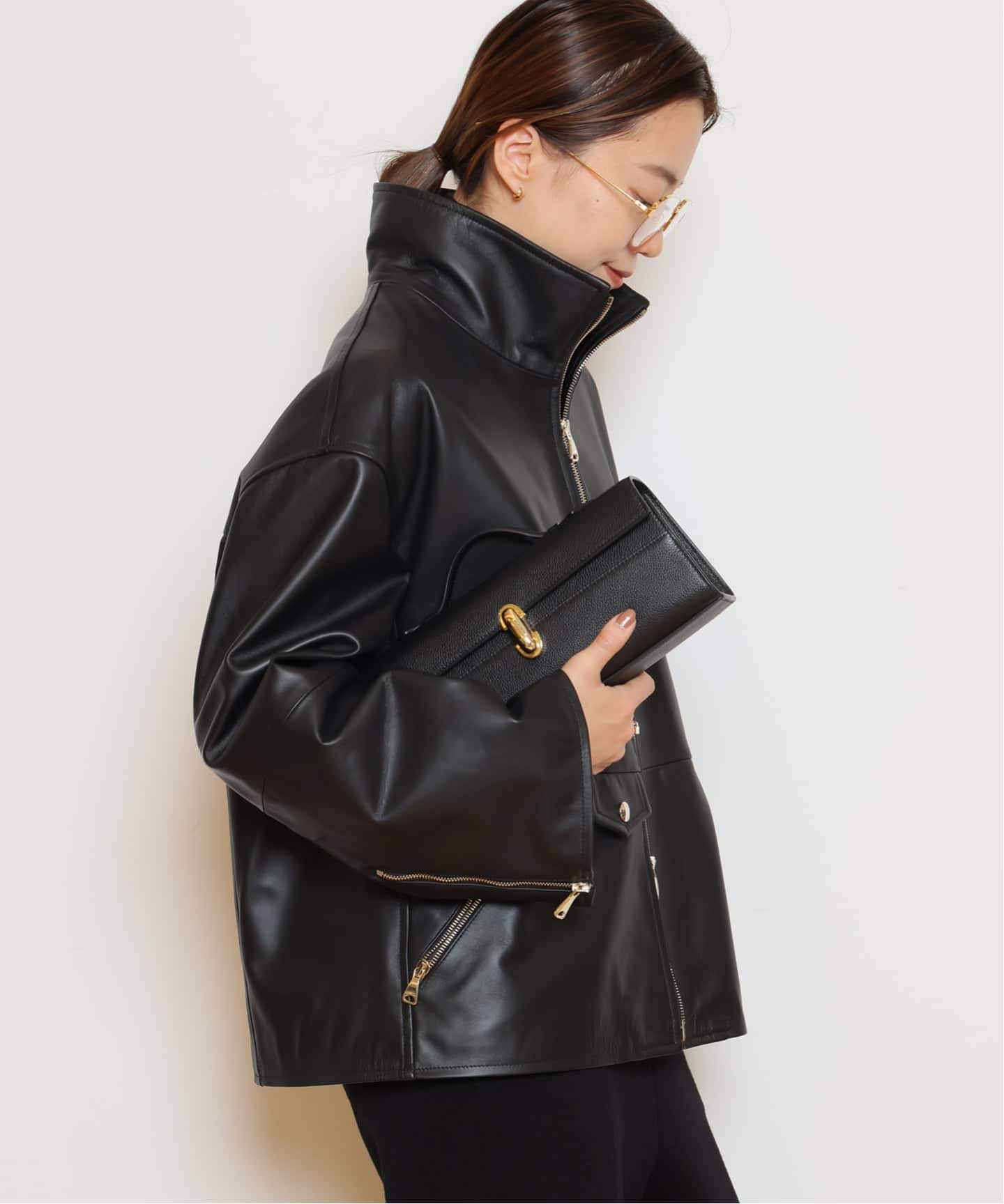 EMMETI/エンメティー】LAMB SKIN ブルゾン（レザージャケット）｜MUSE