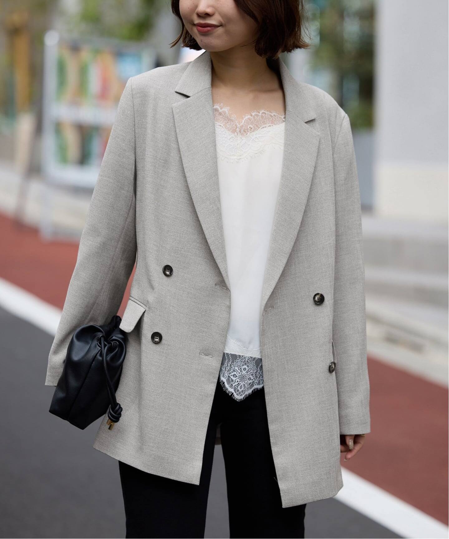 セットアップ対応可/追加2》ウォッシャブルツイルダブルジャケット