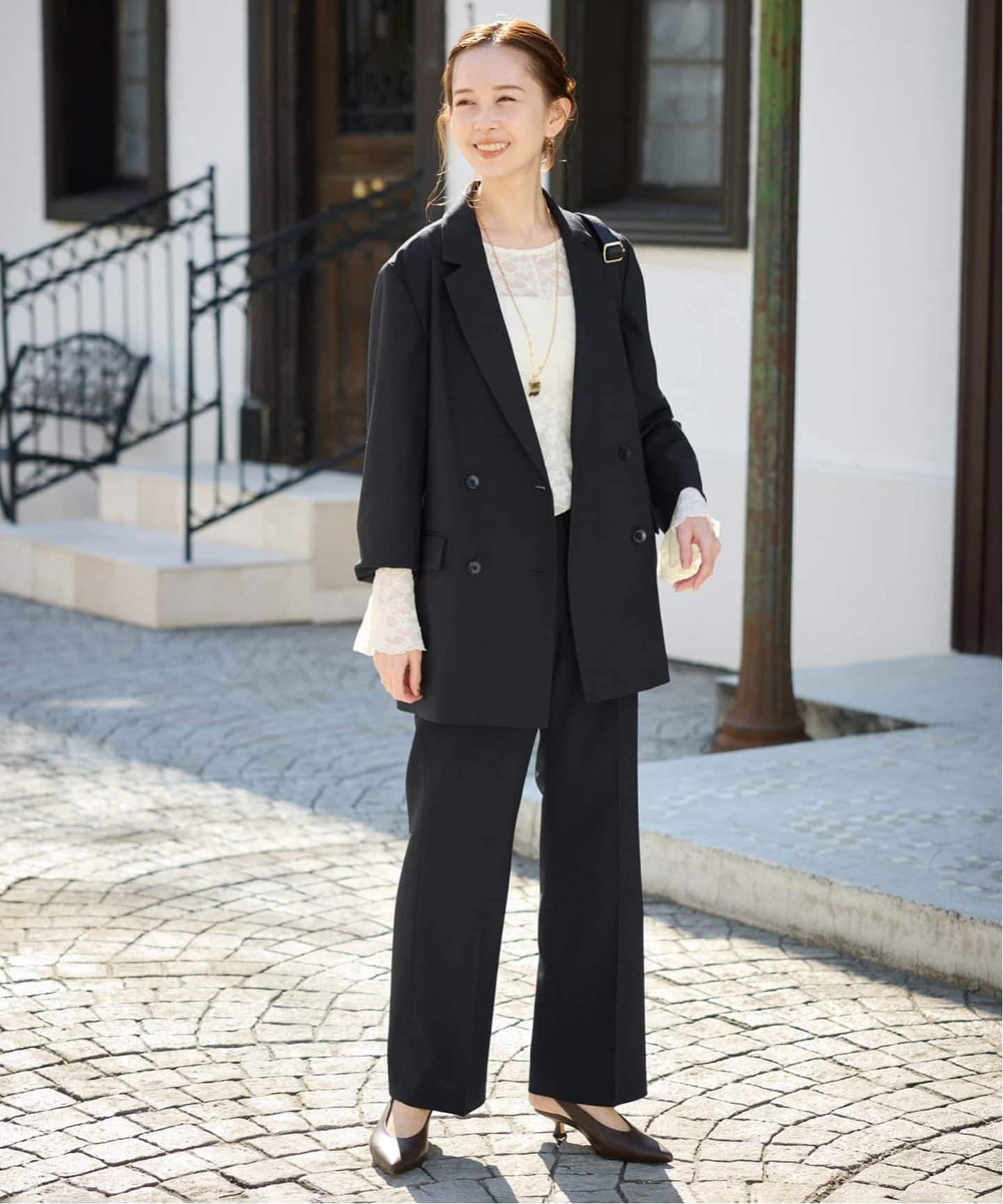 セットアップ対応可/追加2》ウォッシャブルツイルダブルジャケット