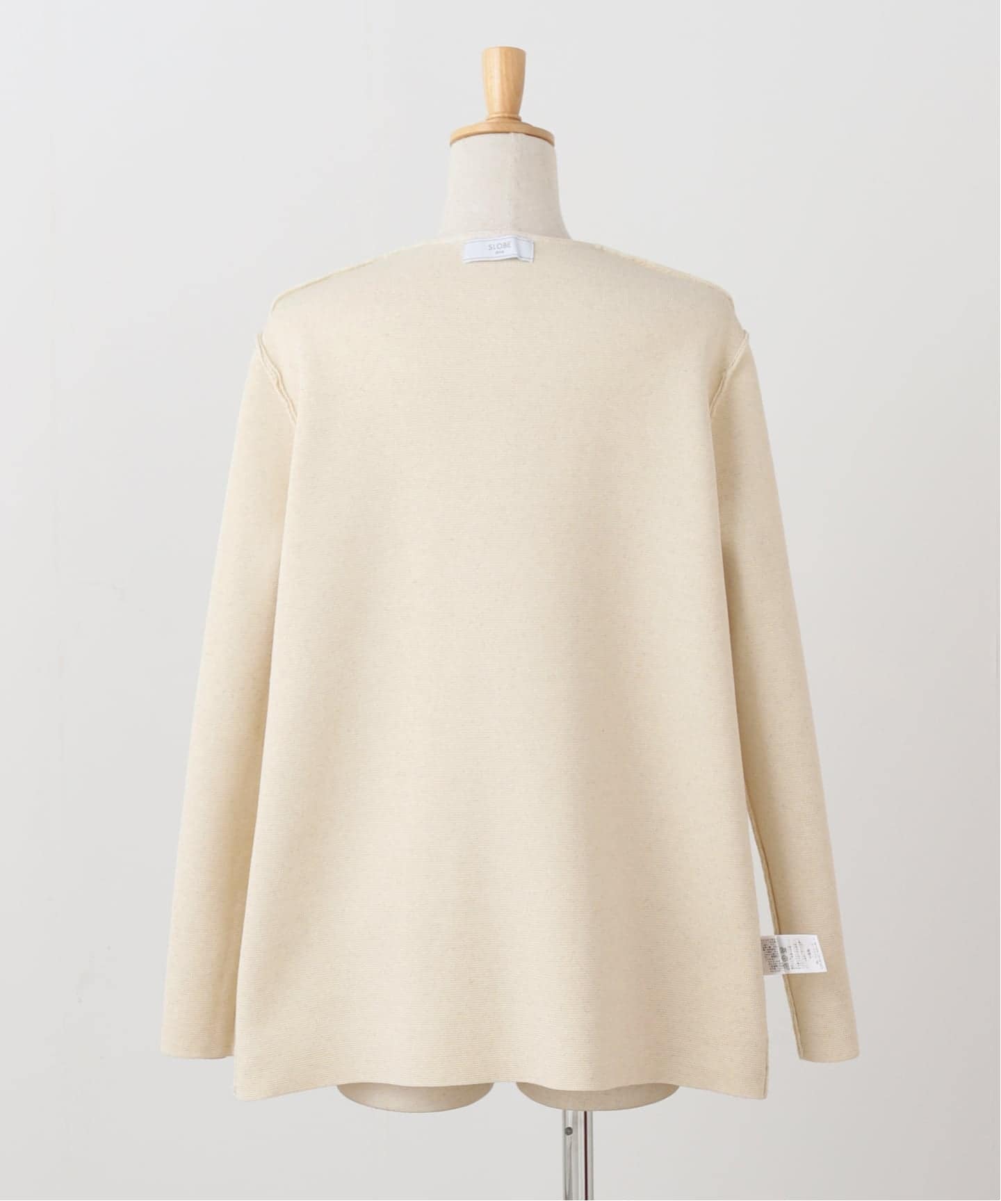 ミラノリブVネックニットジャケット（ノーカラージャケット）｜SLOBE