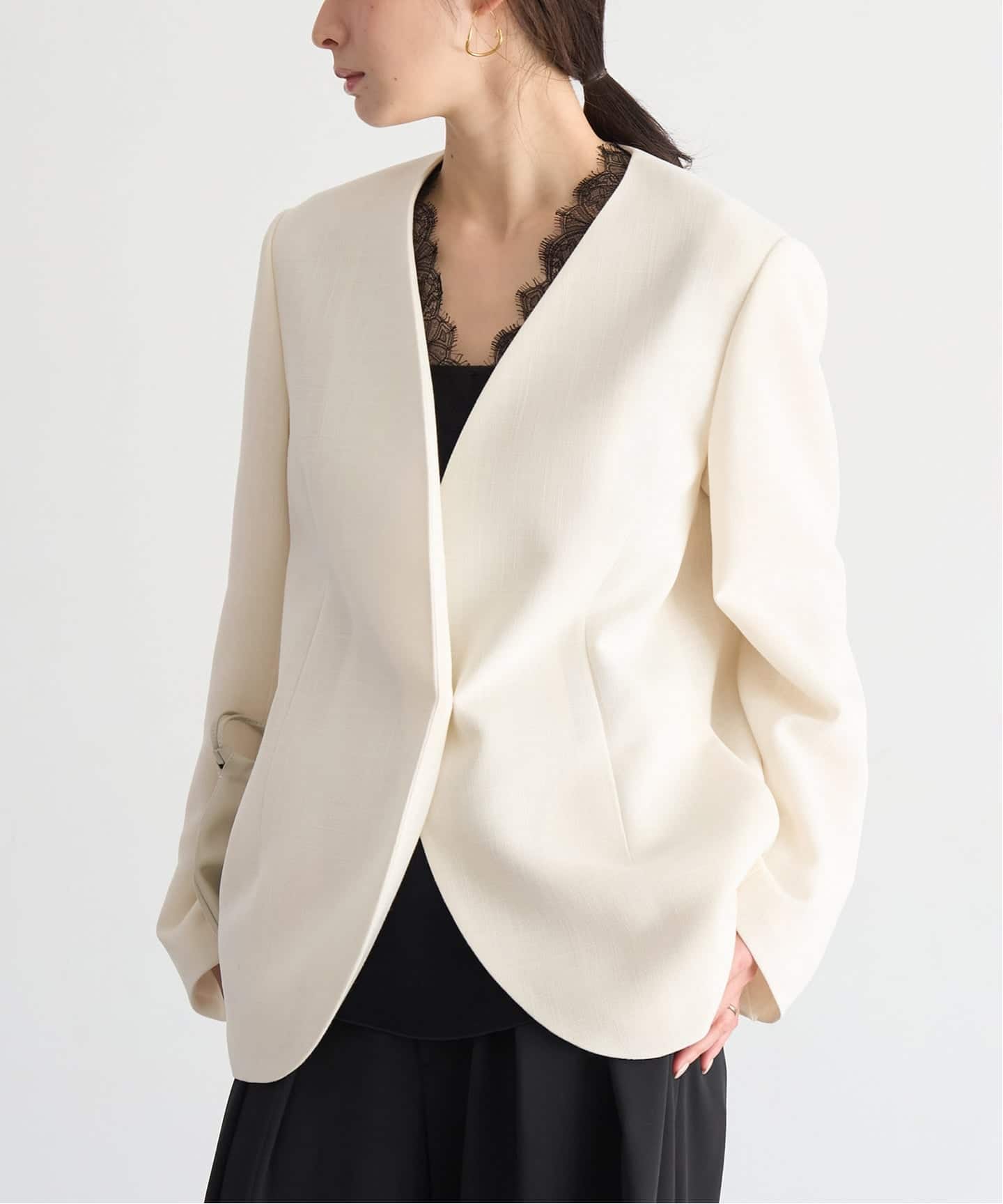 Collarless ジャケット（ノーカラージャケット）｜Plage（プラージュ