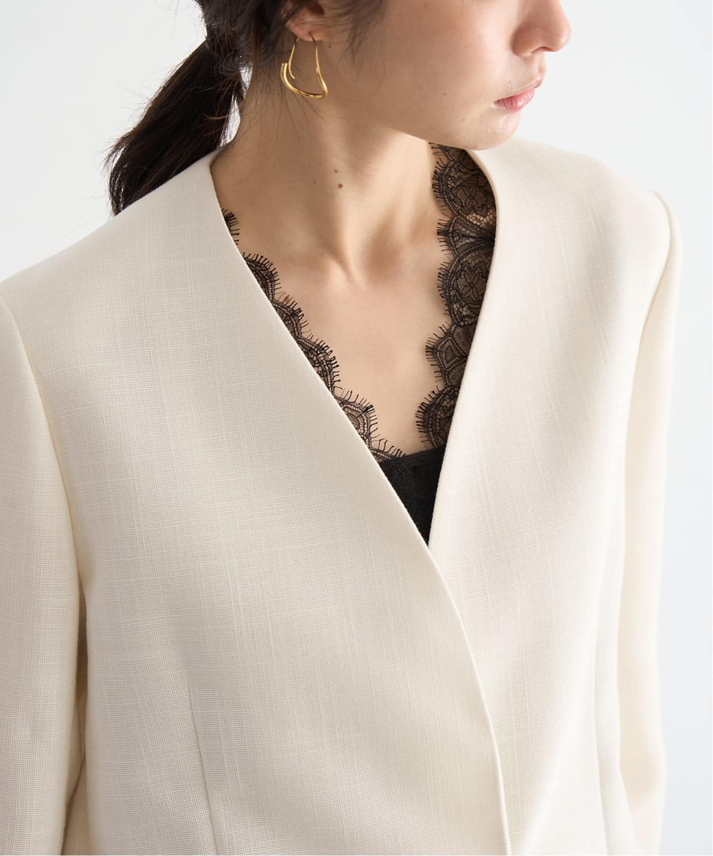 Collarless ジャケット（ノーカラージャケット）｜Plage（プラージュ