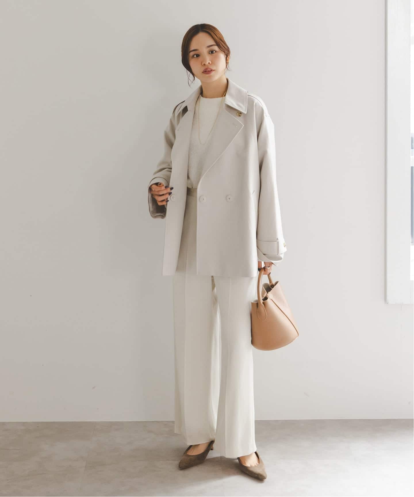 WEB限定追加》コットンダブルクロスハーフコート（その他ブルゾン